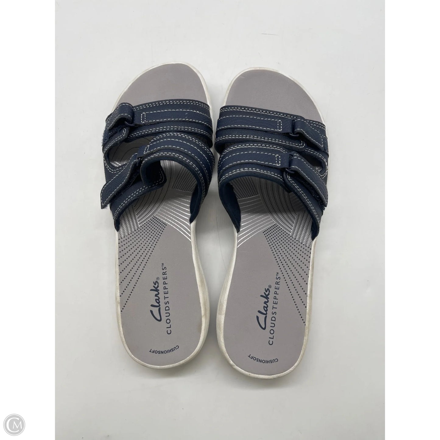 Sandals Flats By Clarks In Navy, Size: 7