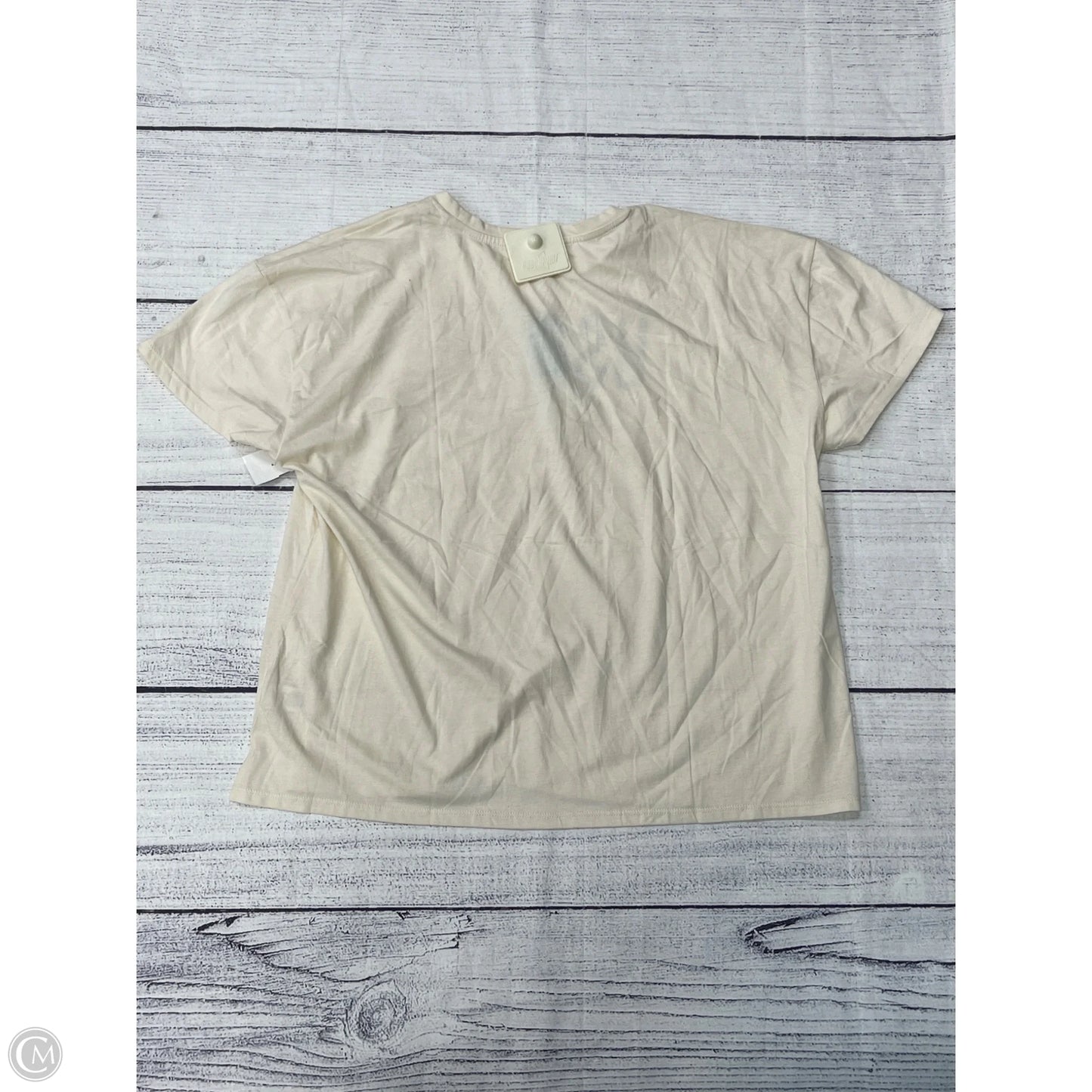 Top Short Sleeve By Maurices In Tan, Size: Xl