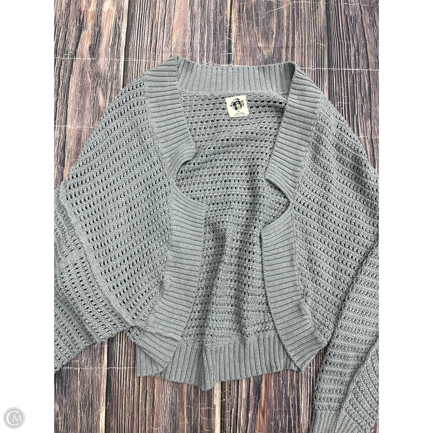 Sweater Cardigan By We The Free In Grey, Size: S