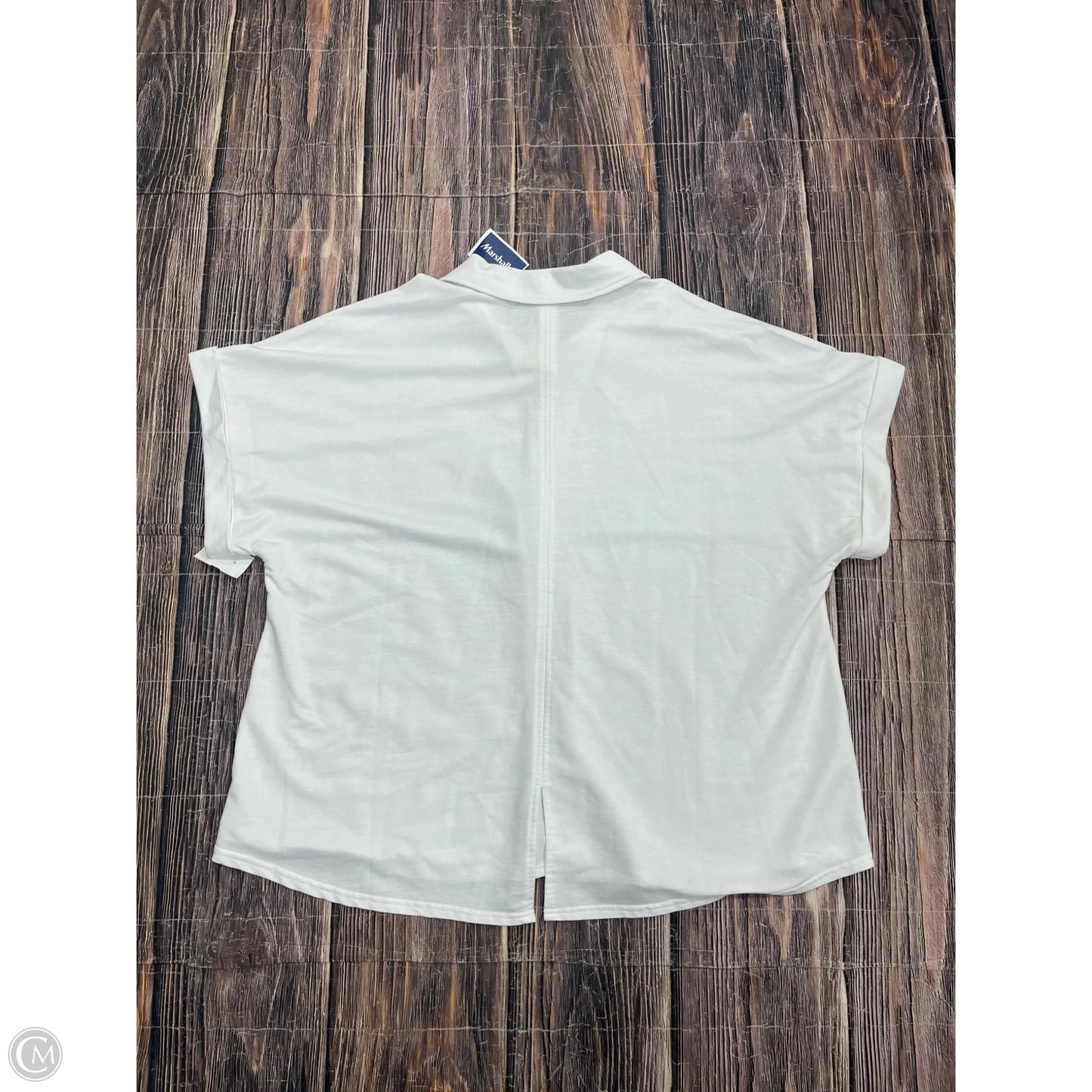 Top Short Sleeve By Jane And Delancey In White, Size: 3x