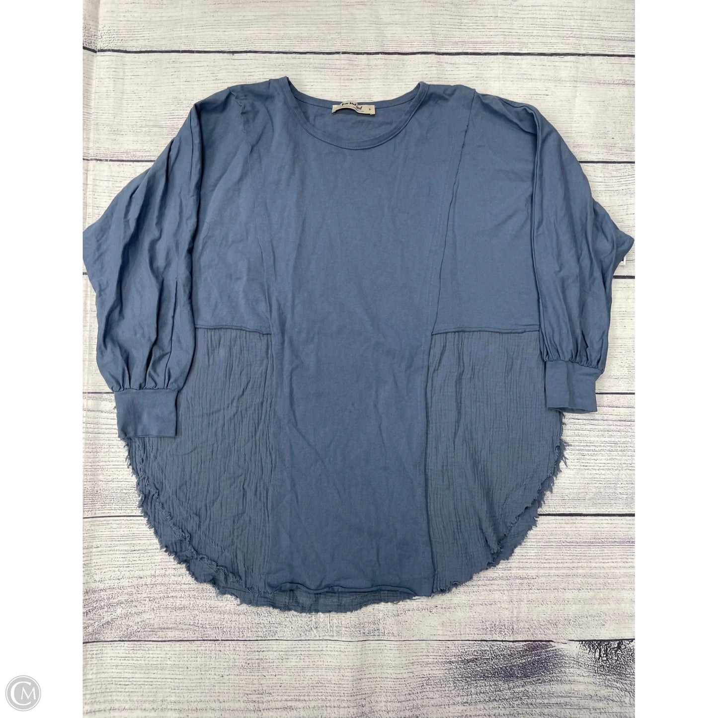 Top Long Sleeve By Three Bird Nest In Blue, Size: S