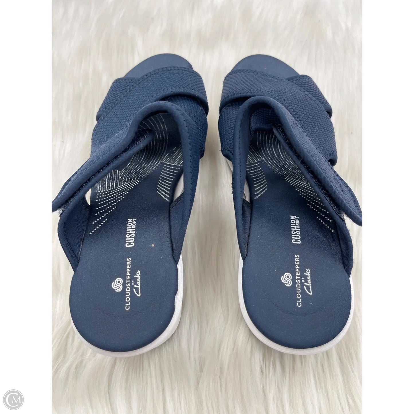 Sandals Heels Platform By Clarks In Navy, Size: 6