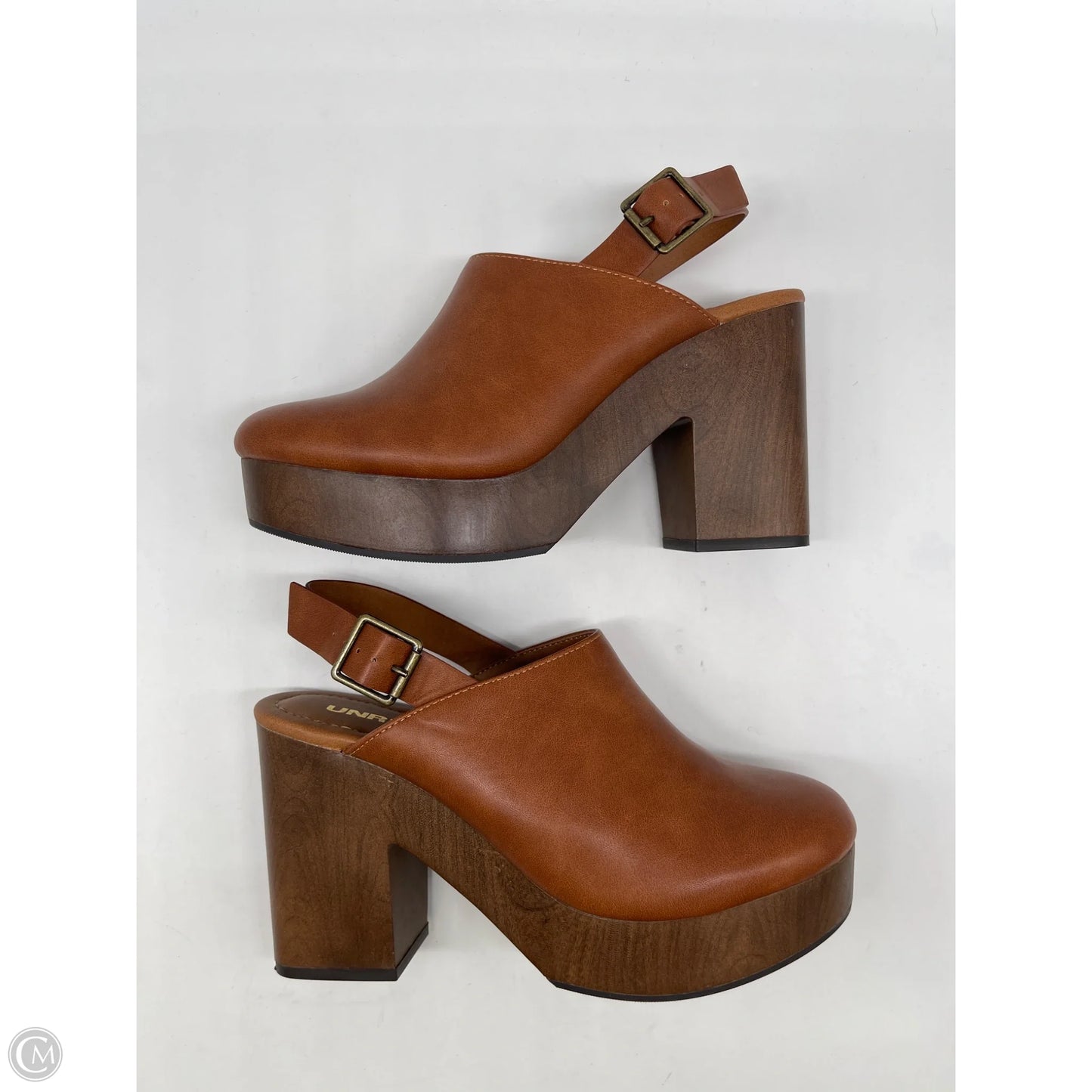 Shoes Heels Block By Clothes Mentor In Brown, Size: 8