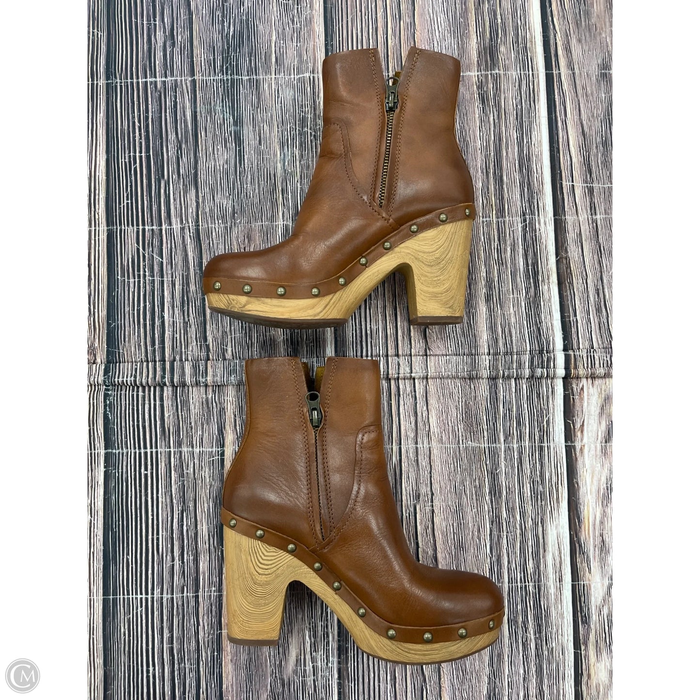 Boots Ankle Heels By Kork Ease In Brown, Size: 6