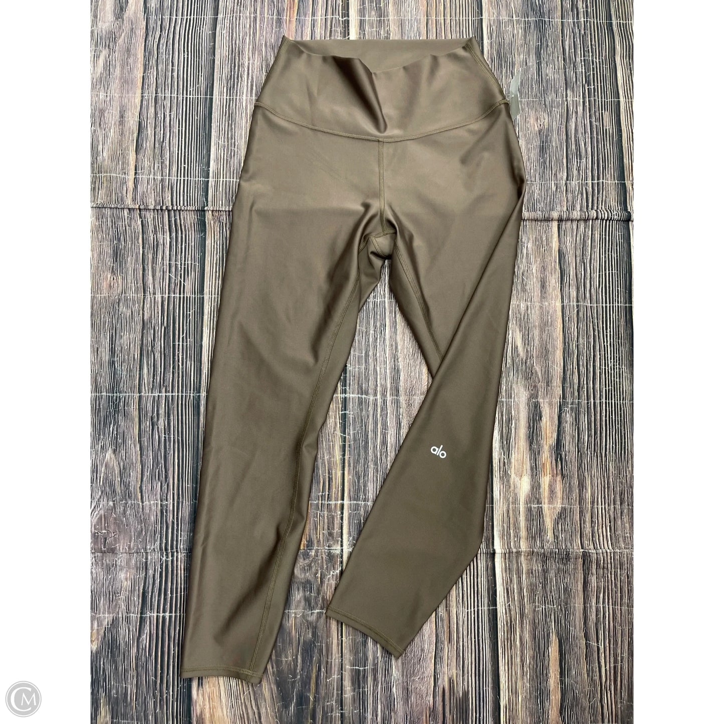 Athletic Leggings By Alo In Brown, Size: L