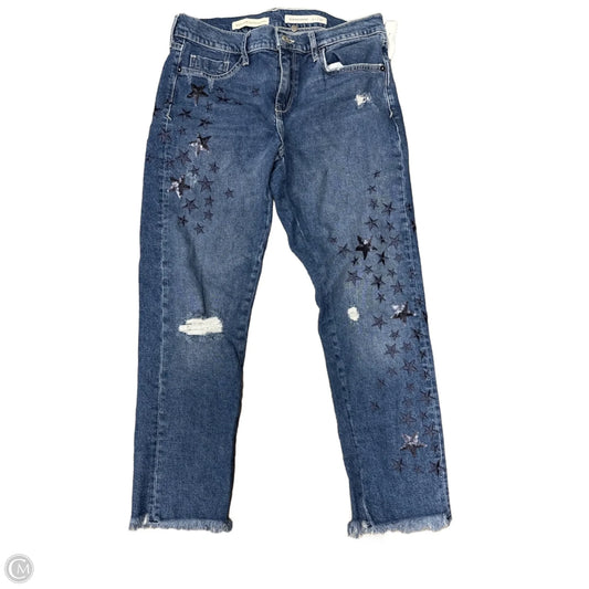 Jeans Boyfriend By Pilcro In Blue Denim, Size: 8