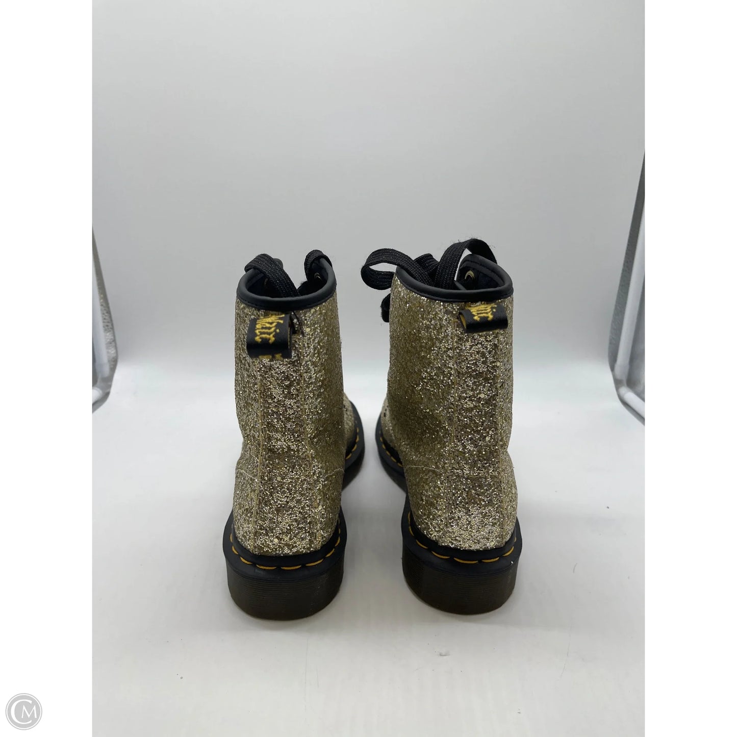 Boots Ankle Flats By Dr Martens In Gold, Size: 8
