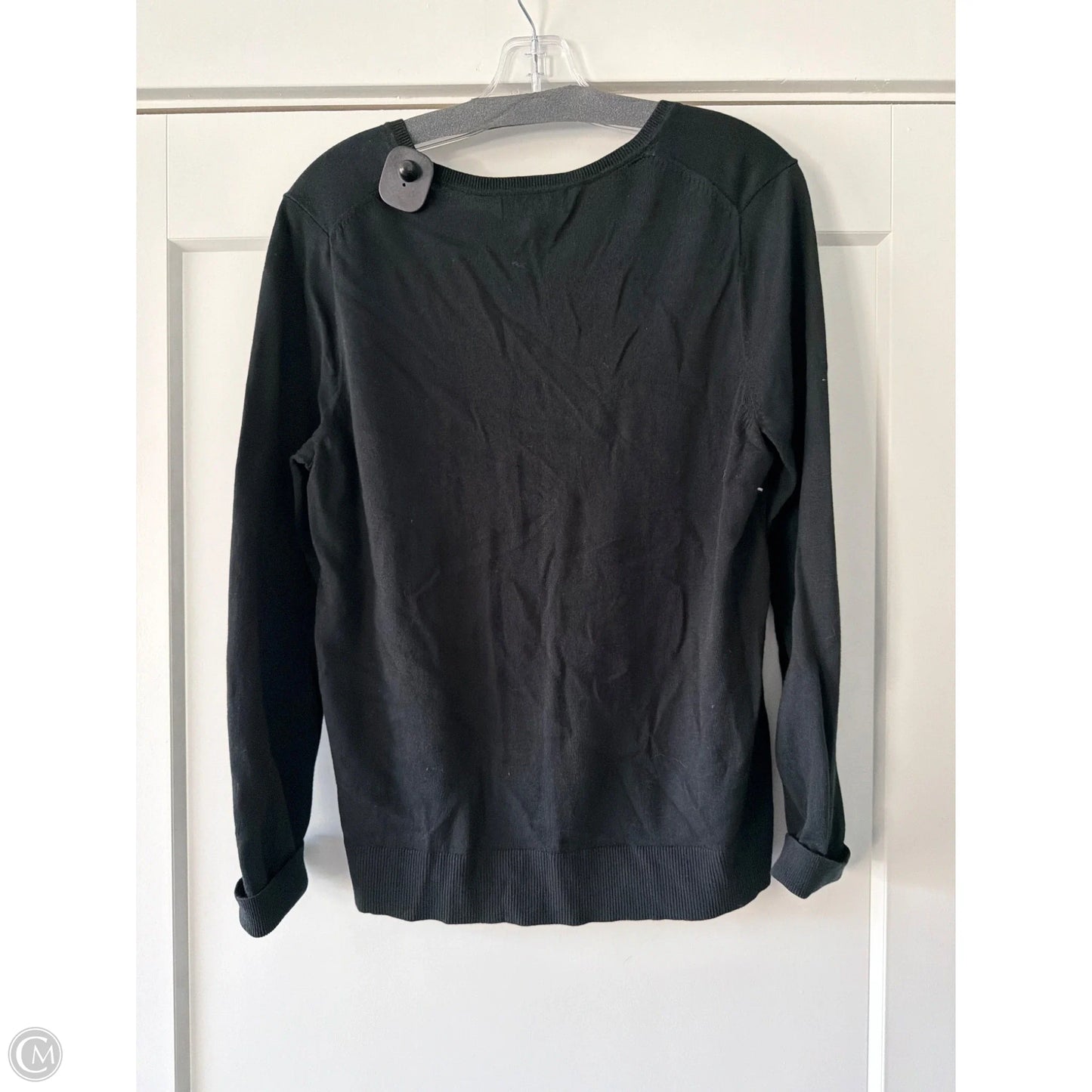 Top Long Sleeve By Banana Republic In Black, Size: L