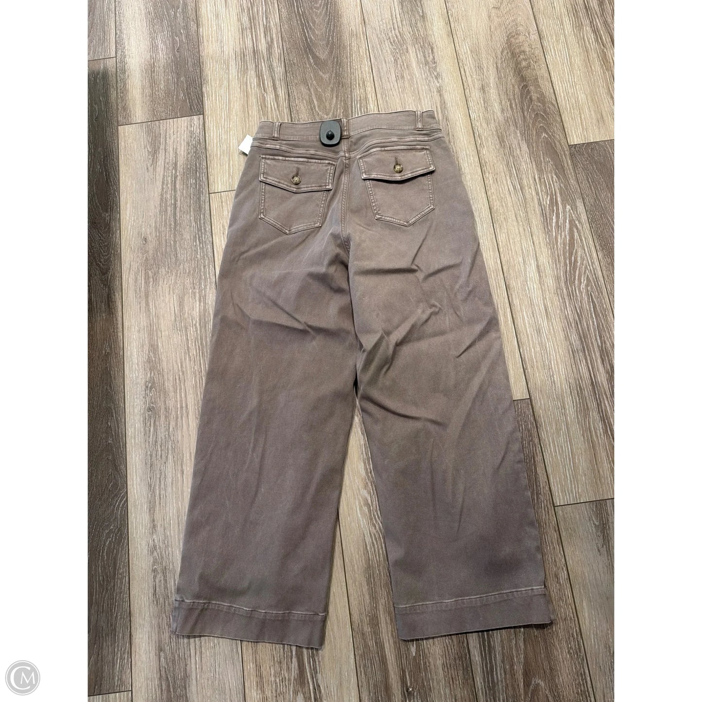Pants Wide Leg By Spanx In Brown, Size: L