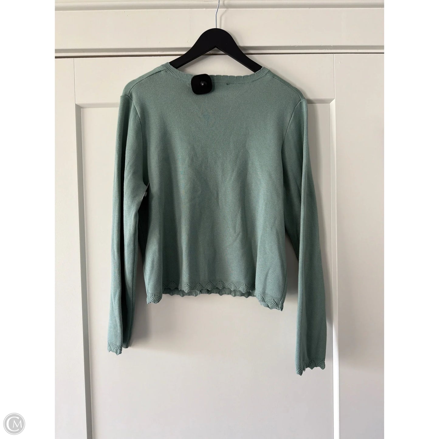 Cardigan By Adrianna Papell In Green, Size: L