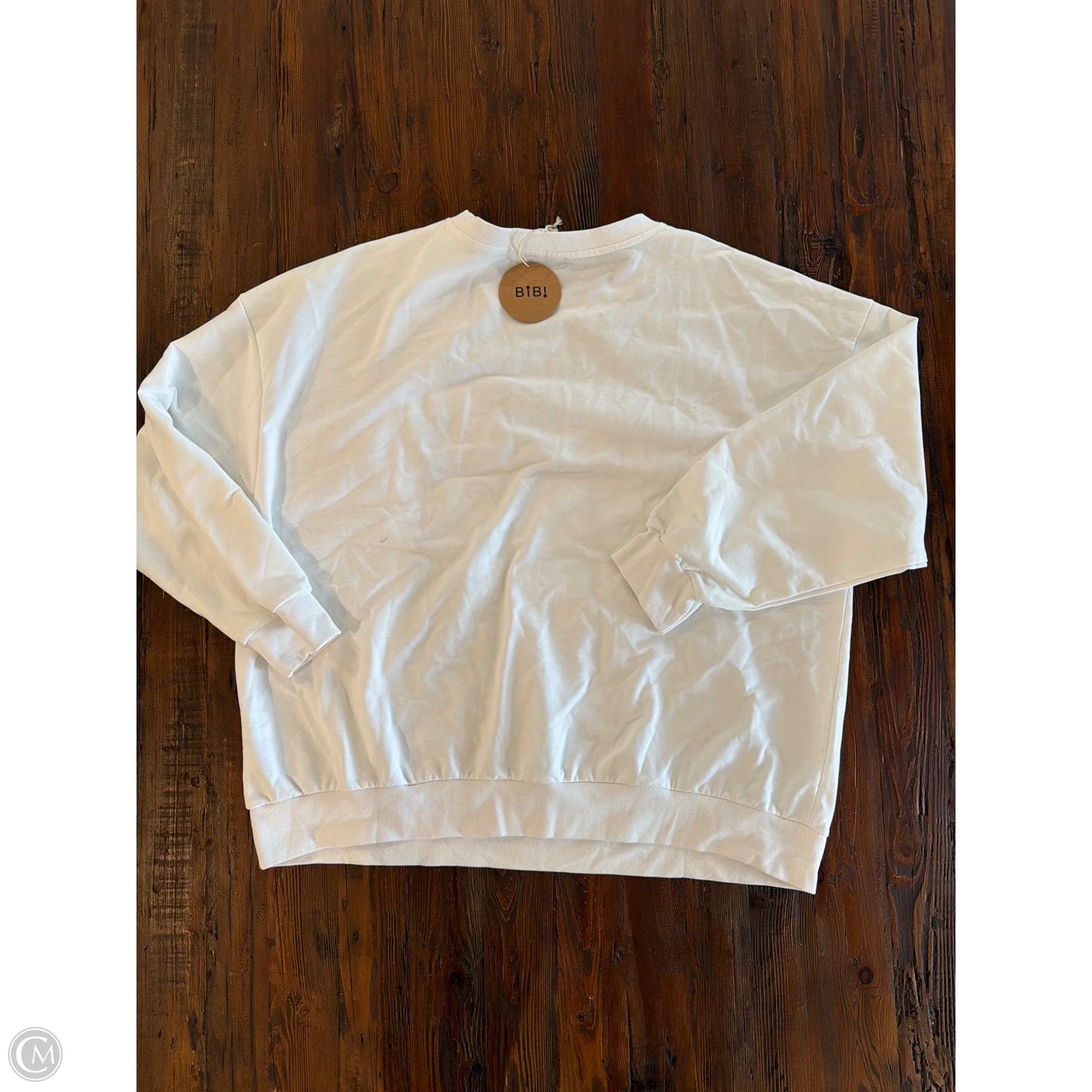 Top Long Sleeve By Bibi In White, Size: Xl