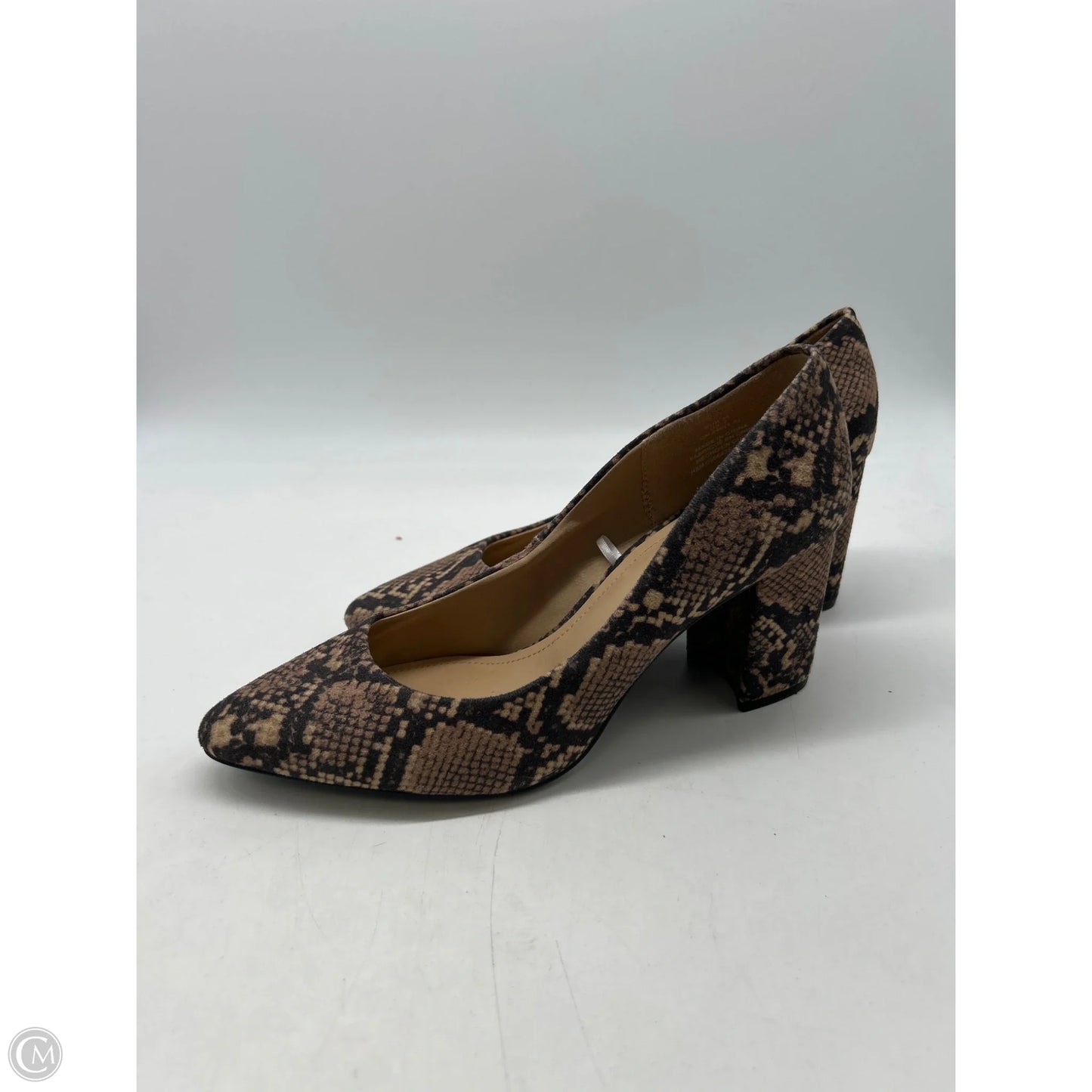 Shoes Heels Block By H&m In Animal Print, Size: 7.5