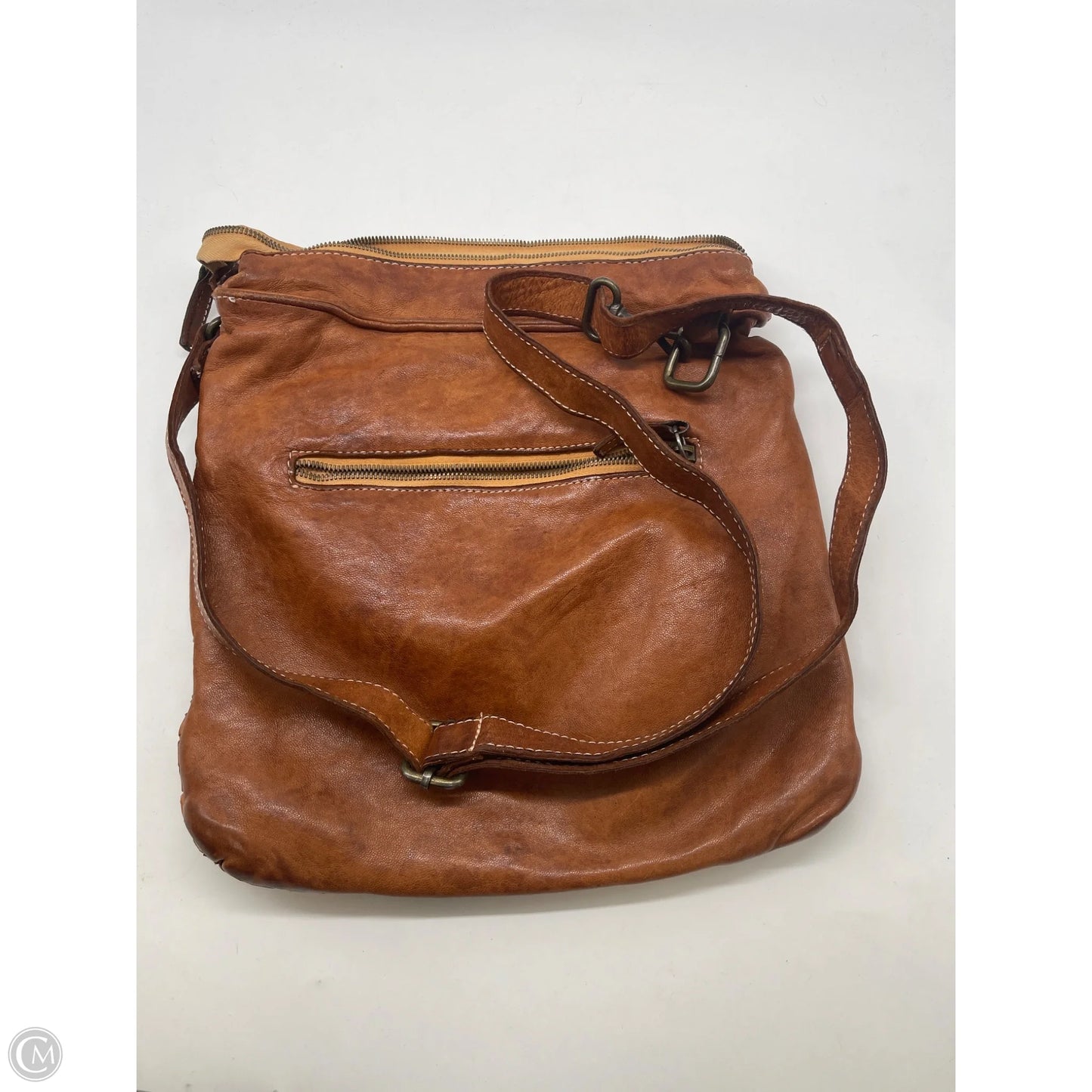 Crossbody Leather By Clothes Mentor, Size: Large