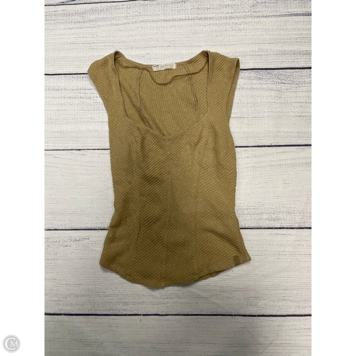 Tank Top By We The Free In Tan, Size: L