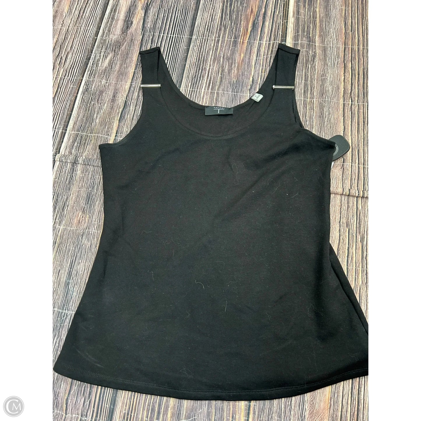 Tank Top By Tahari In Black, Size: M