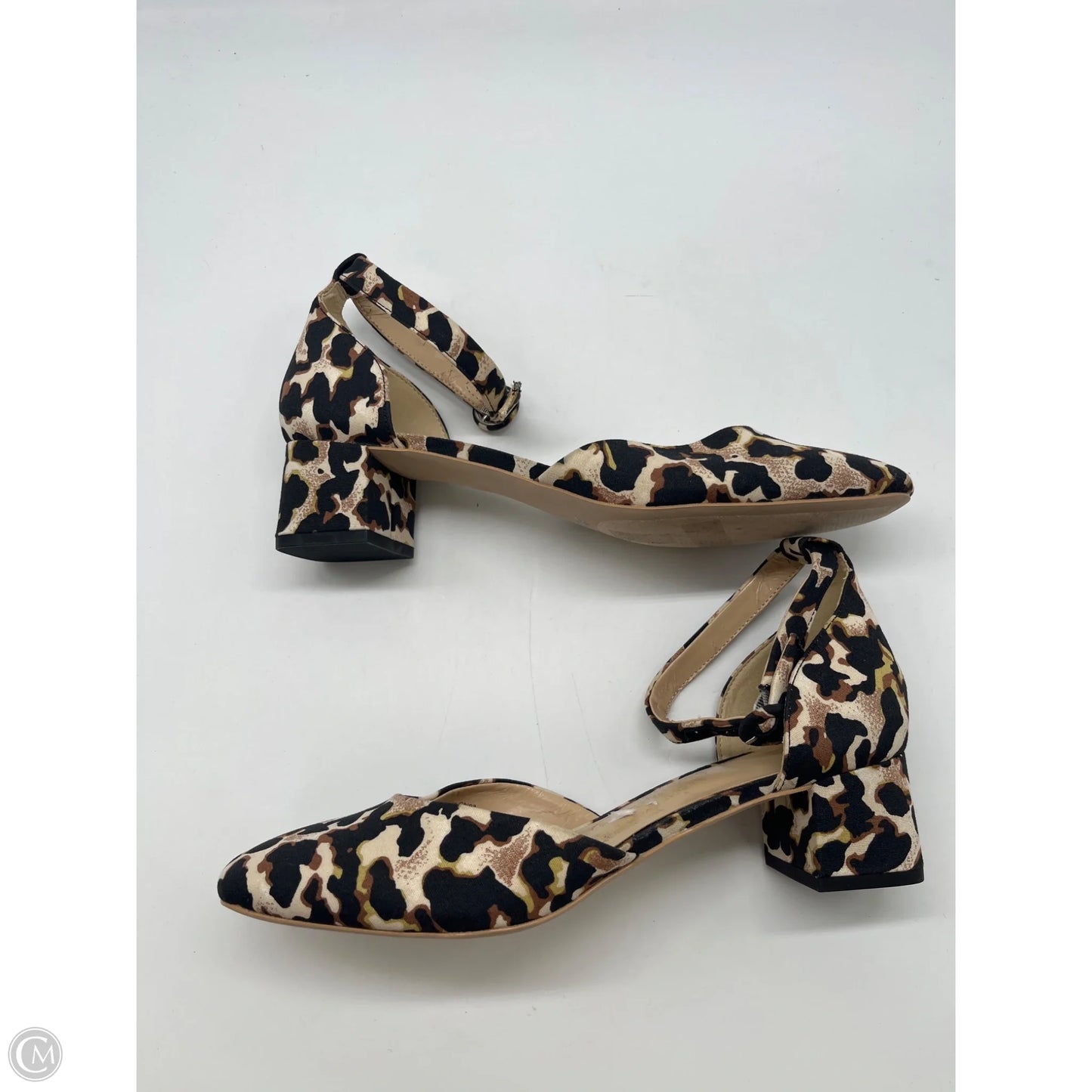 Shoes Heels Block By Cabi In Animal Print, Size: 9