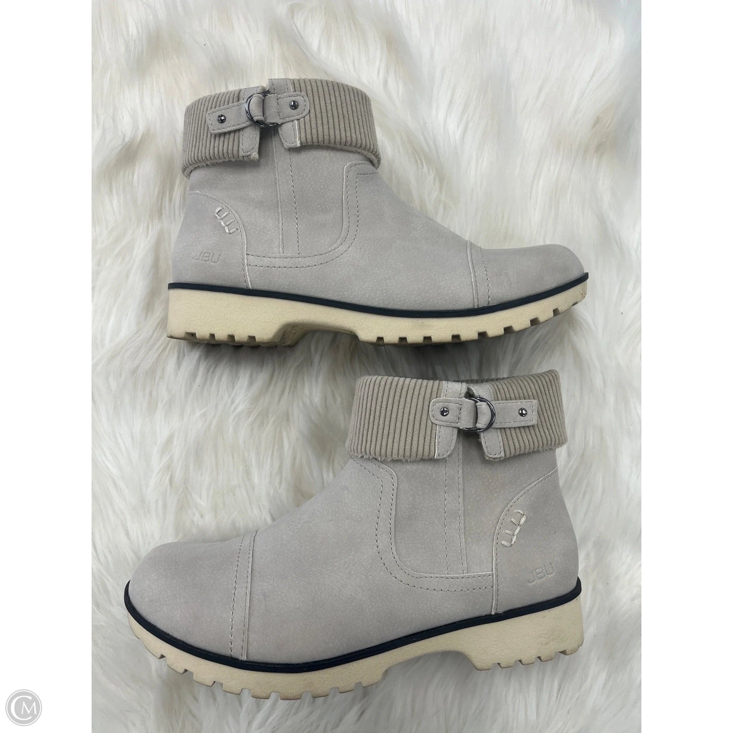 Boots Ankle Flats By Jbu By Jambu In Grey, Size: 9
