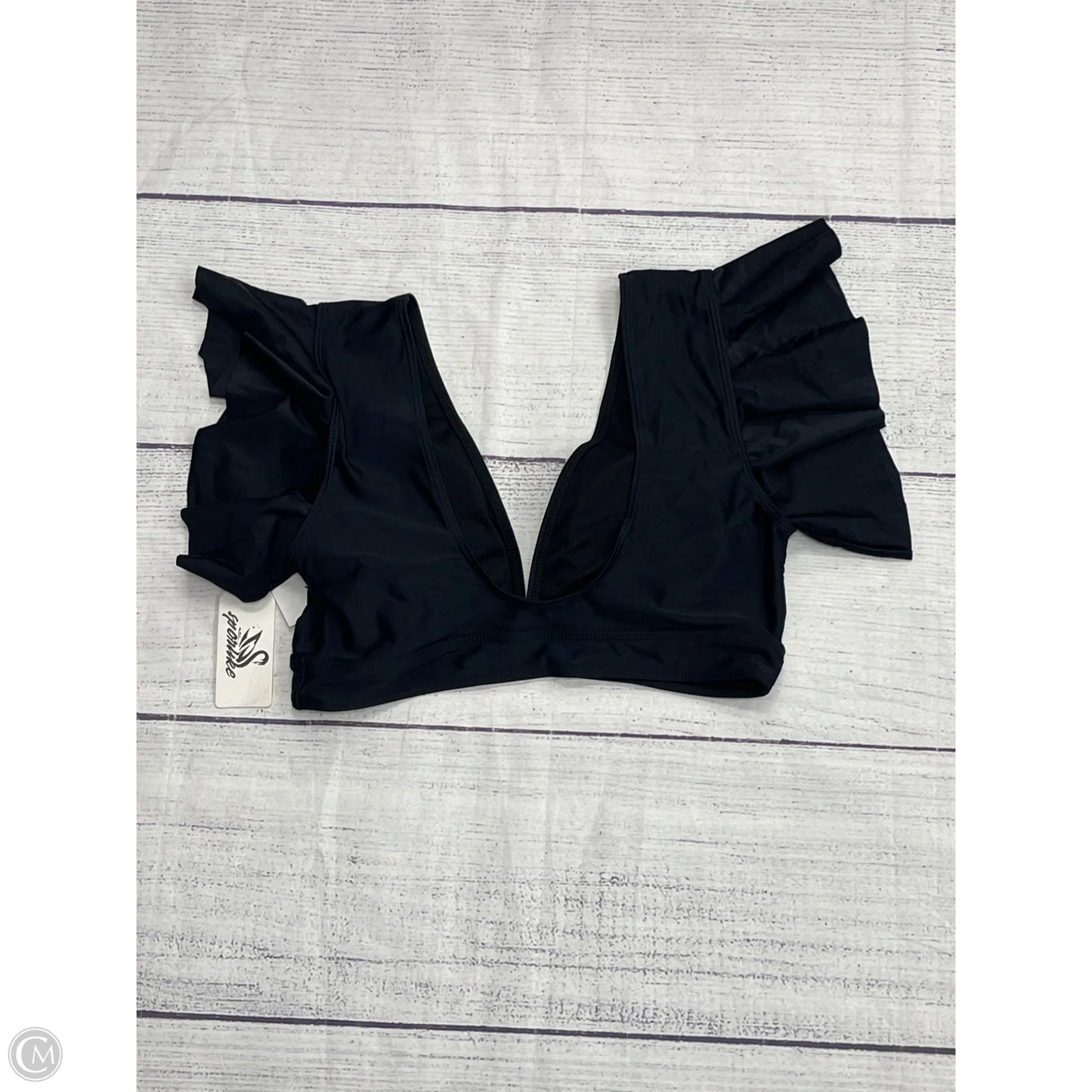 Swimsuit Top By Clothes Mentor In Black, Size: M