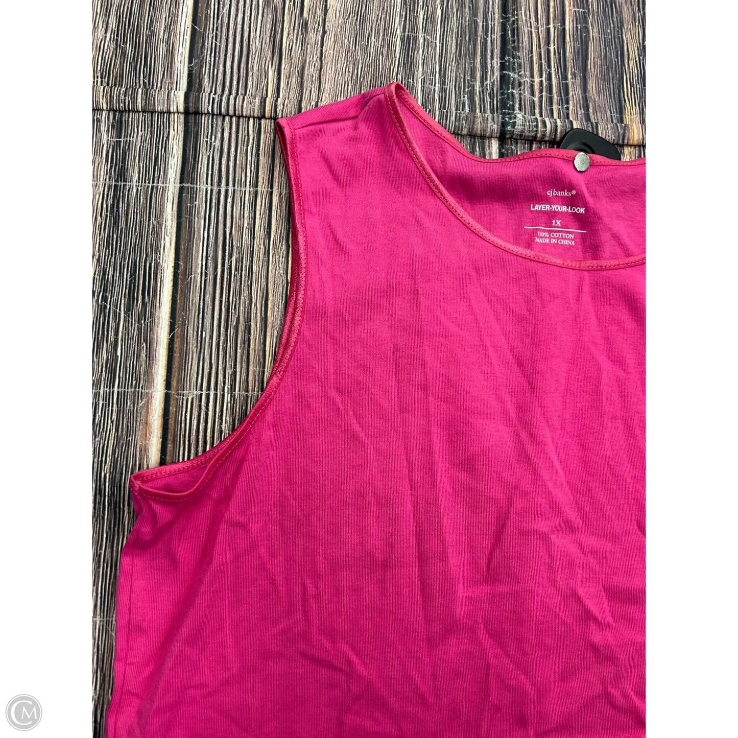 Tank Top By Cj Banks In Pink, Size: 1x