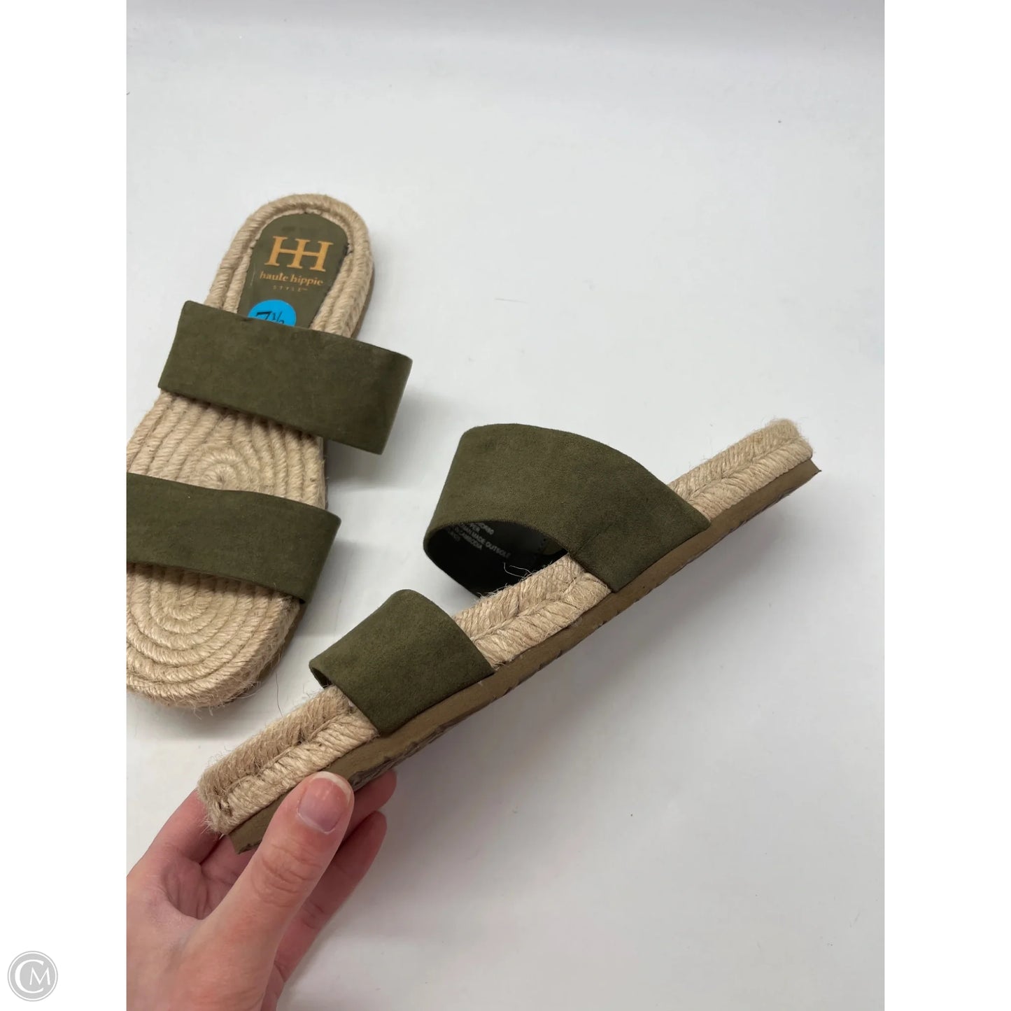 Sandals Flats By Haute Hippie In Green, Size: 7.5