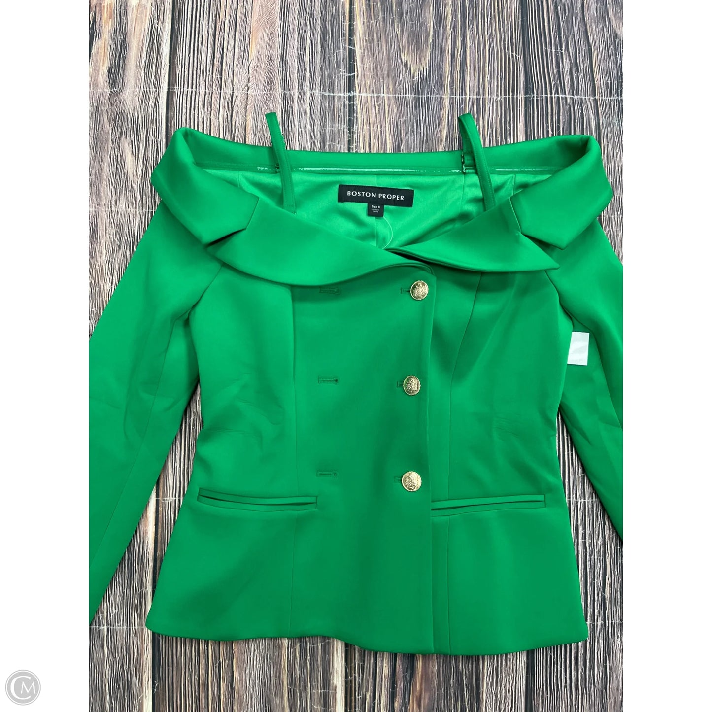 Blazer By Boston Proper In Green, Size: 6