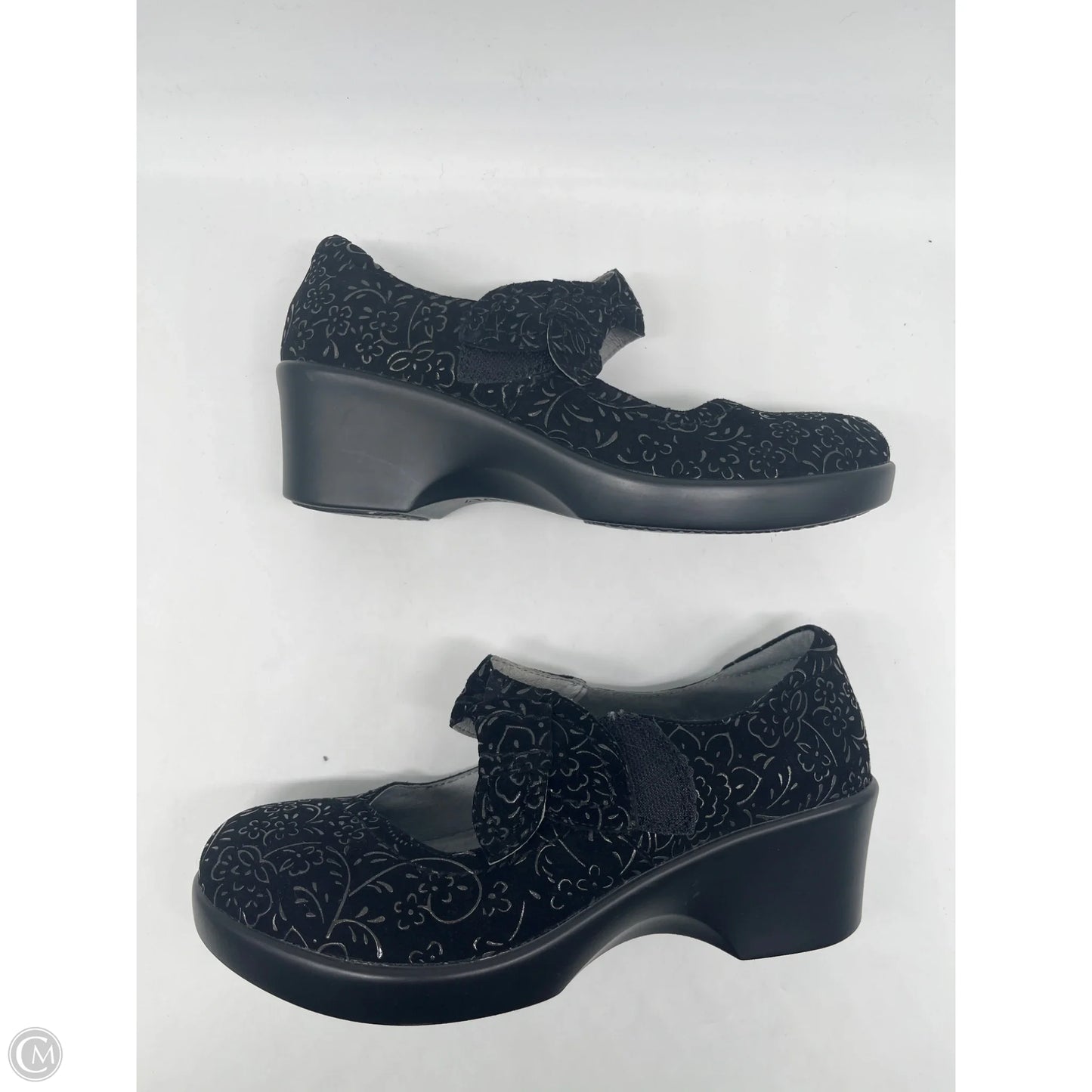 Shoes Heels Wedge By Alegria In Black, Size: 6.5