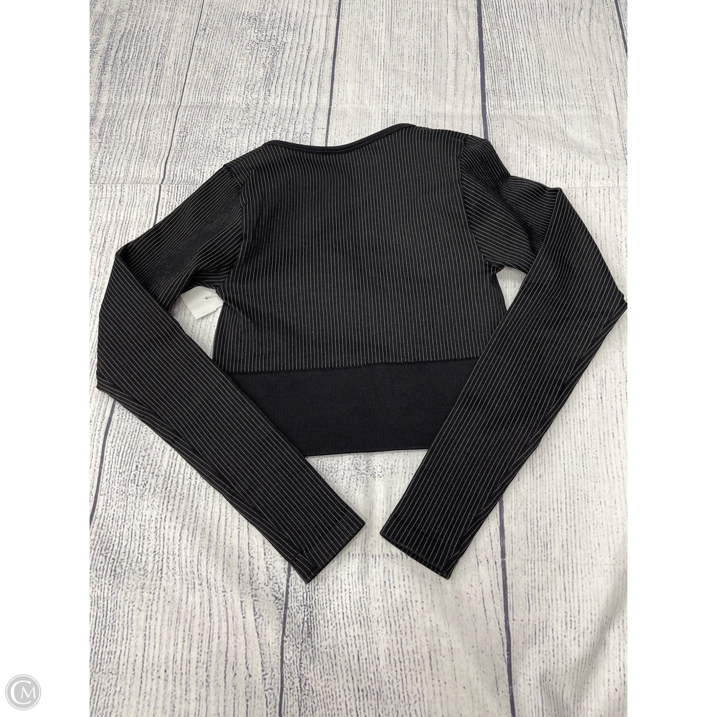 Athletic Top Long Sleeve Collar By Offline By Aerie In Black, Size: Sp