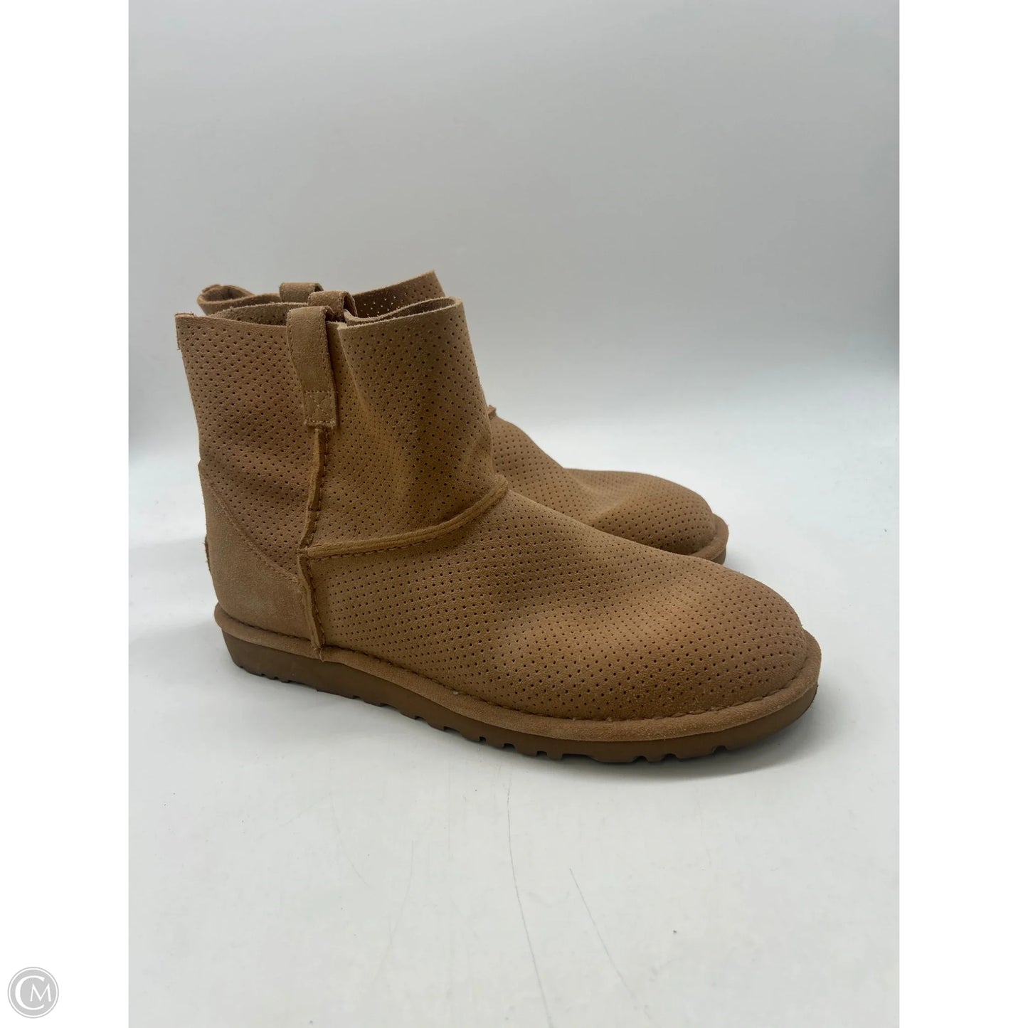 Boots Designer By Ugg In Brown, Size: 9
