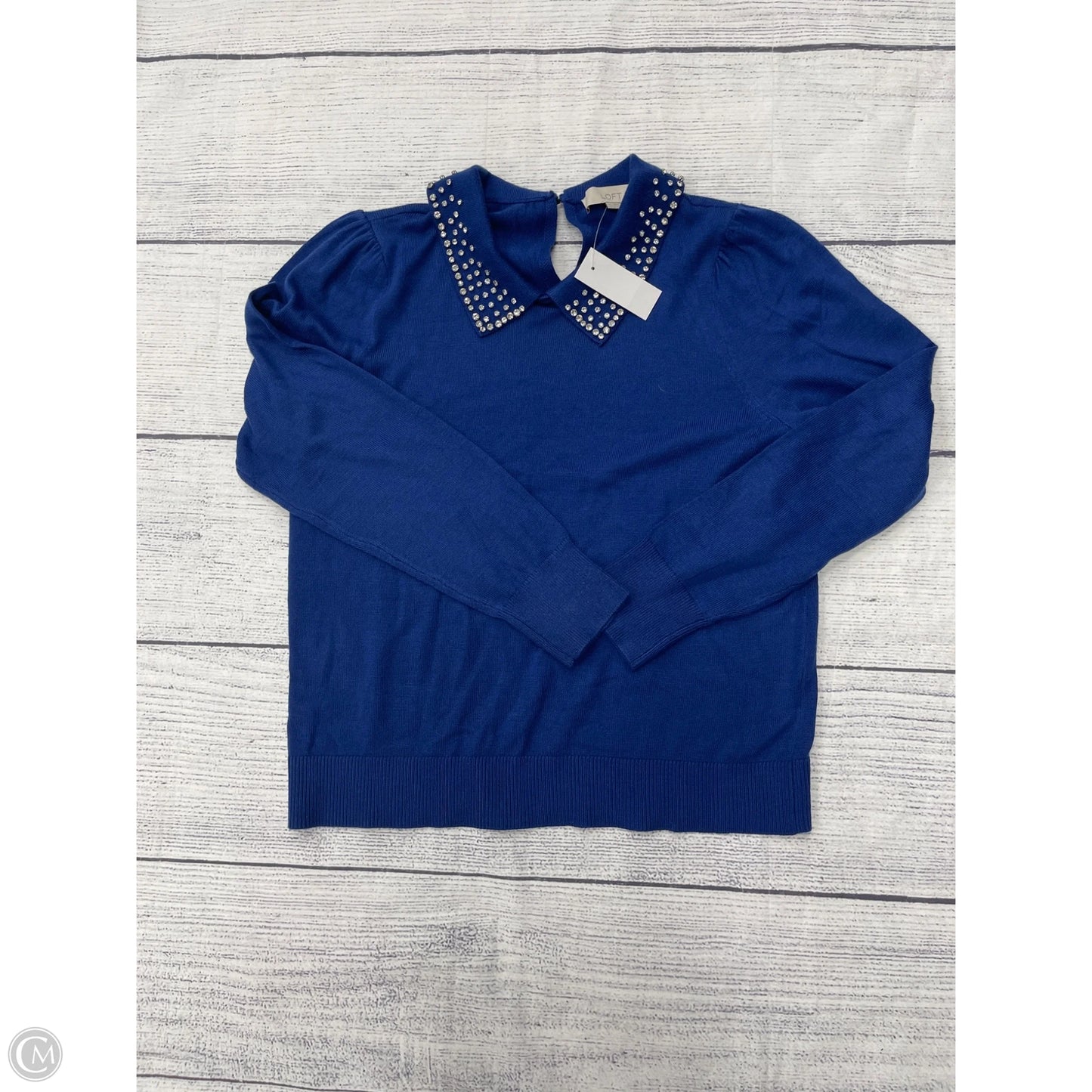 Sweater By Loft In Blue, Size: M