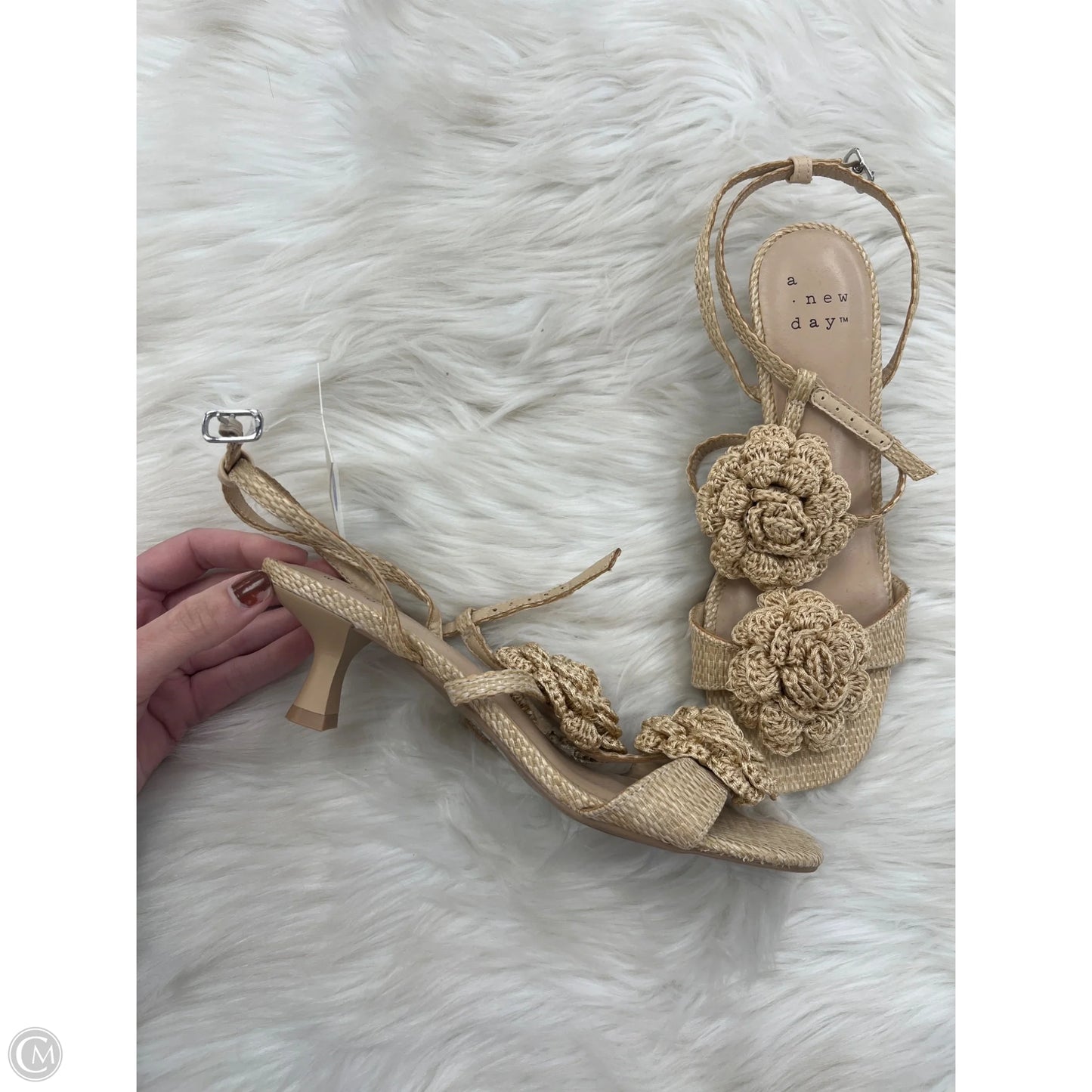 Shoes Heels Kitten By A New Day In Beige, Size: 7