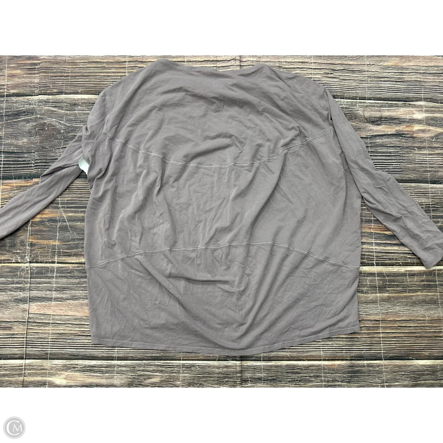 Athletic Top Long Sleeve Crewneck By Lululemon In Purple, Size: M