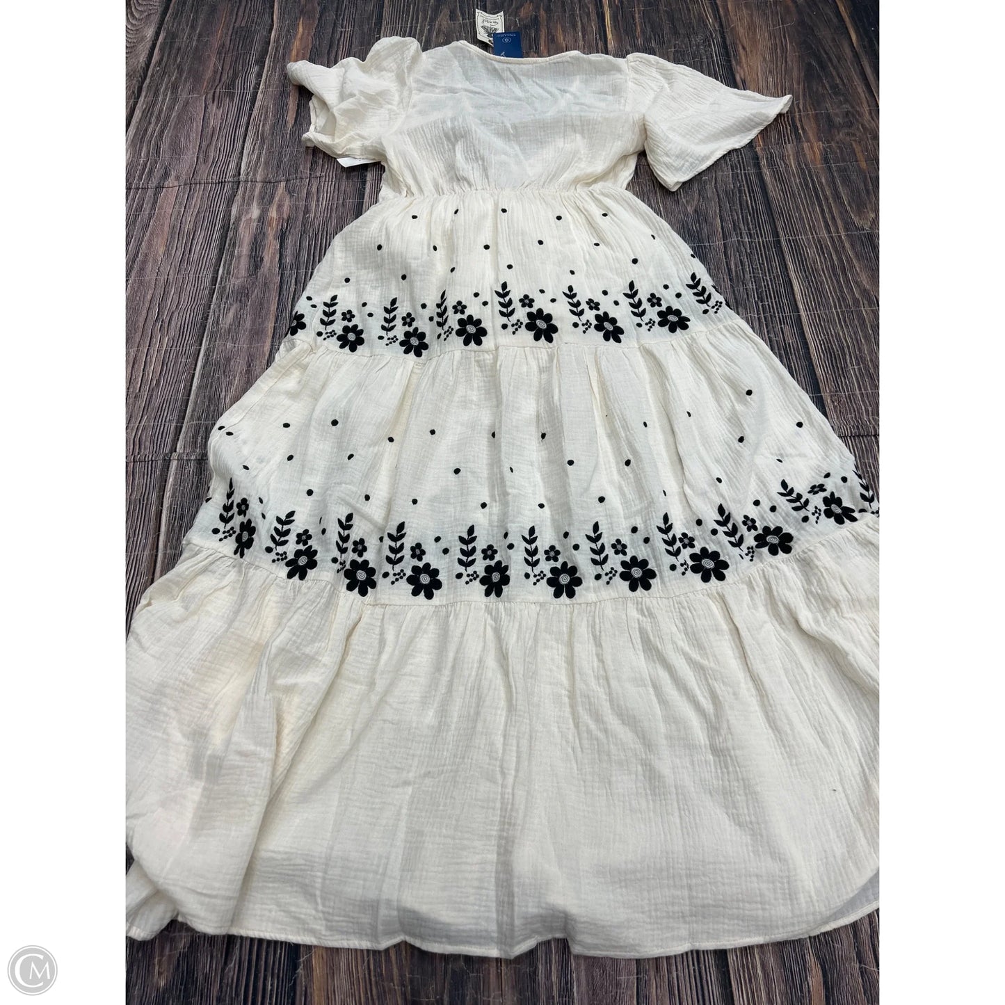 Dress Casual Maxi By Easel In Black & White, Size: M