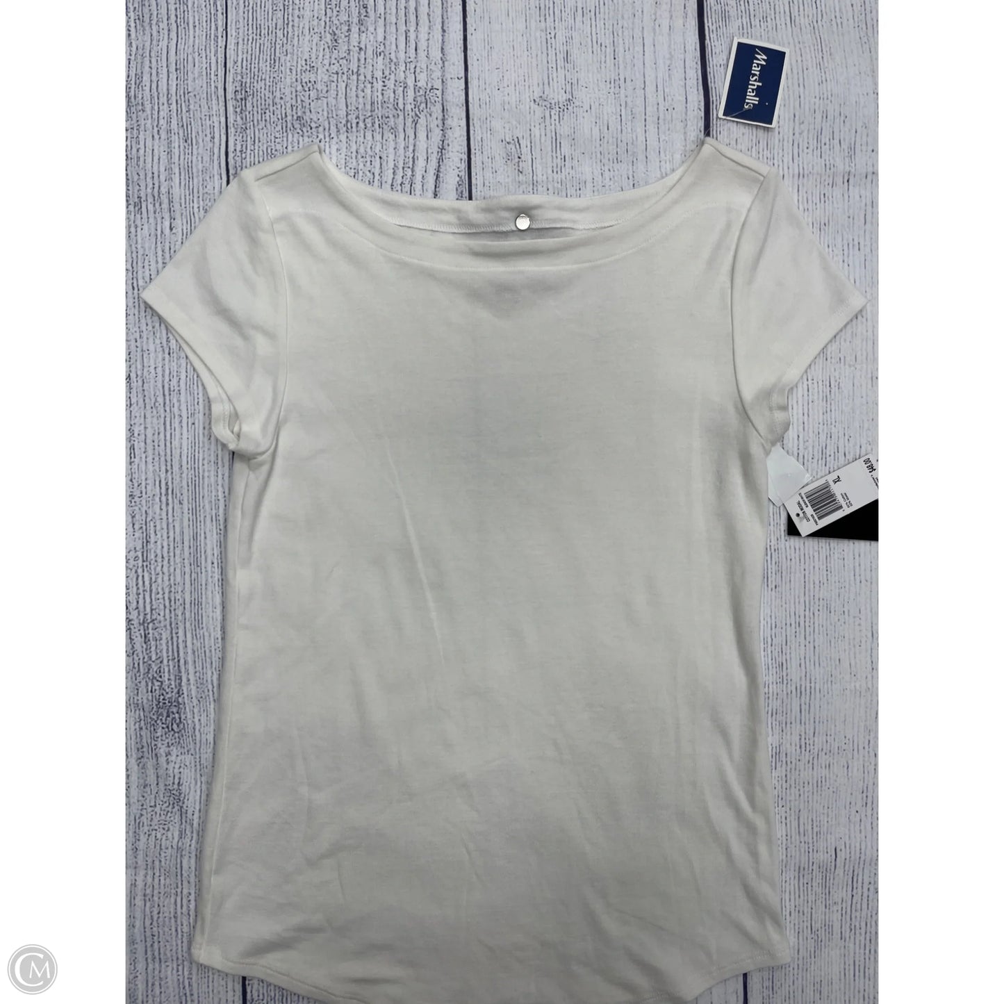 Top Short Sleeve Basic By Premise In White, Size: Xl