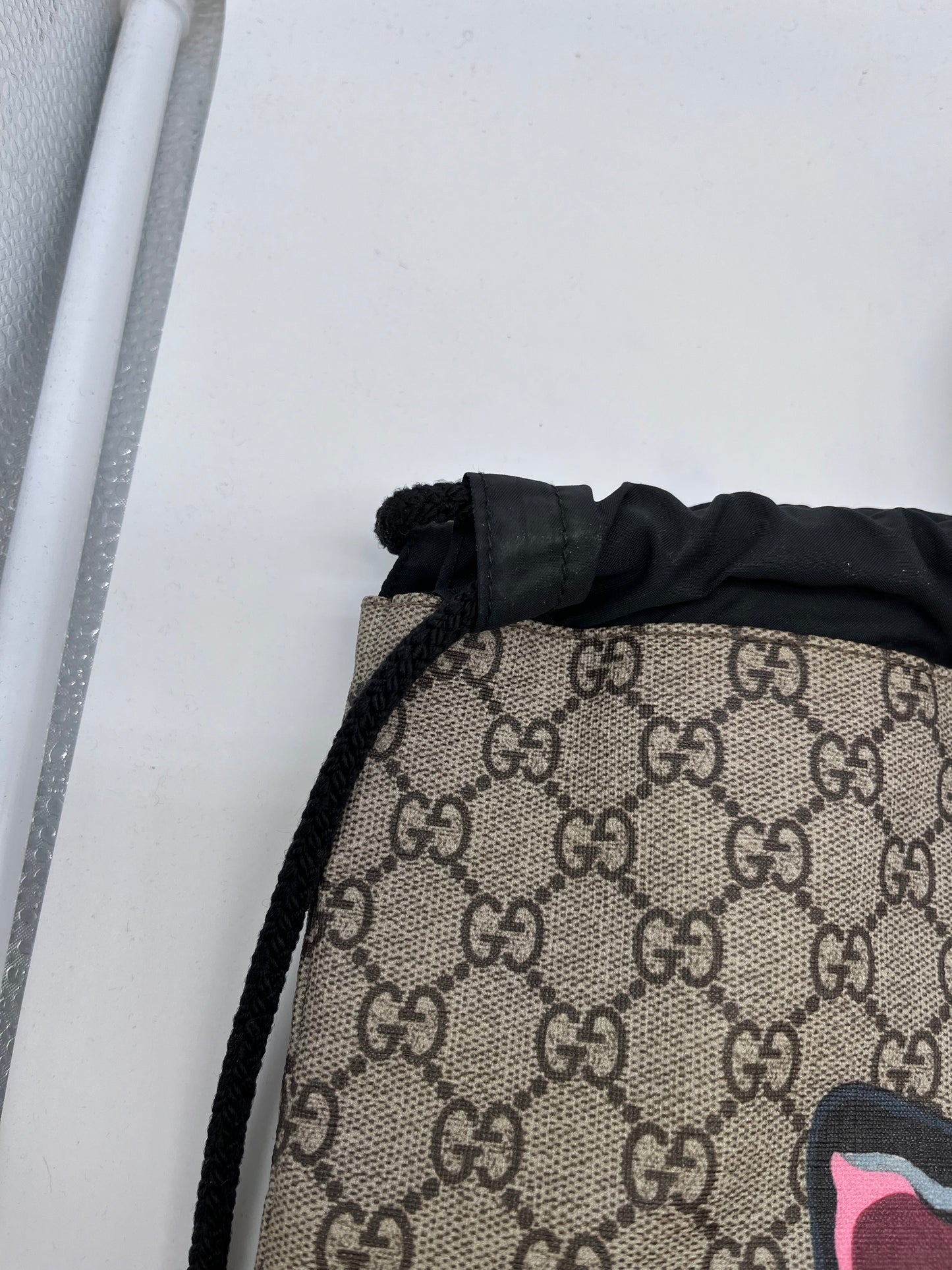 Backpack Luxury Designer By Gucci, Size: Medium