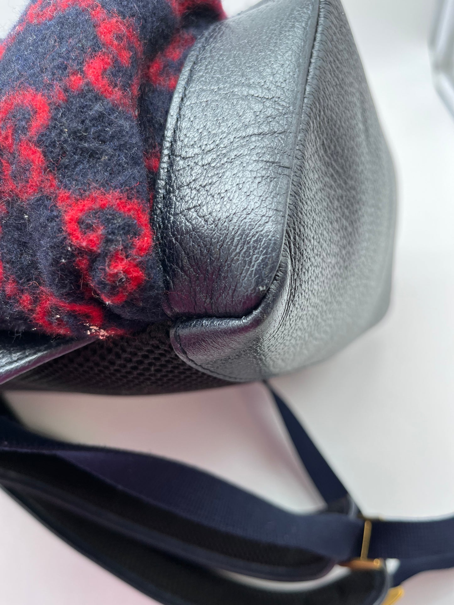 Backpack Luxury Designer By Gucci, Size: Medium