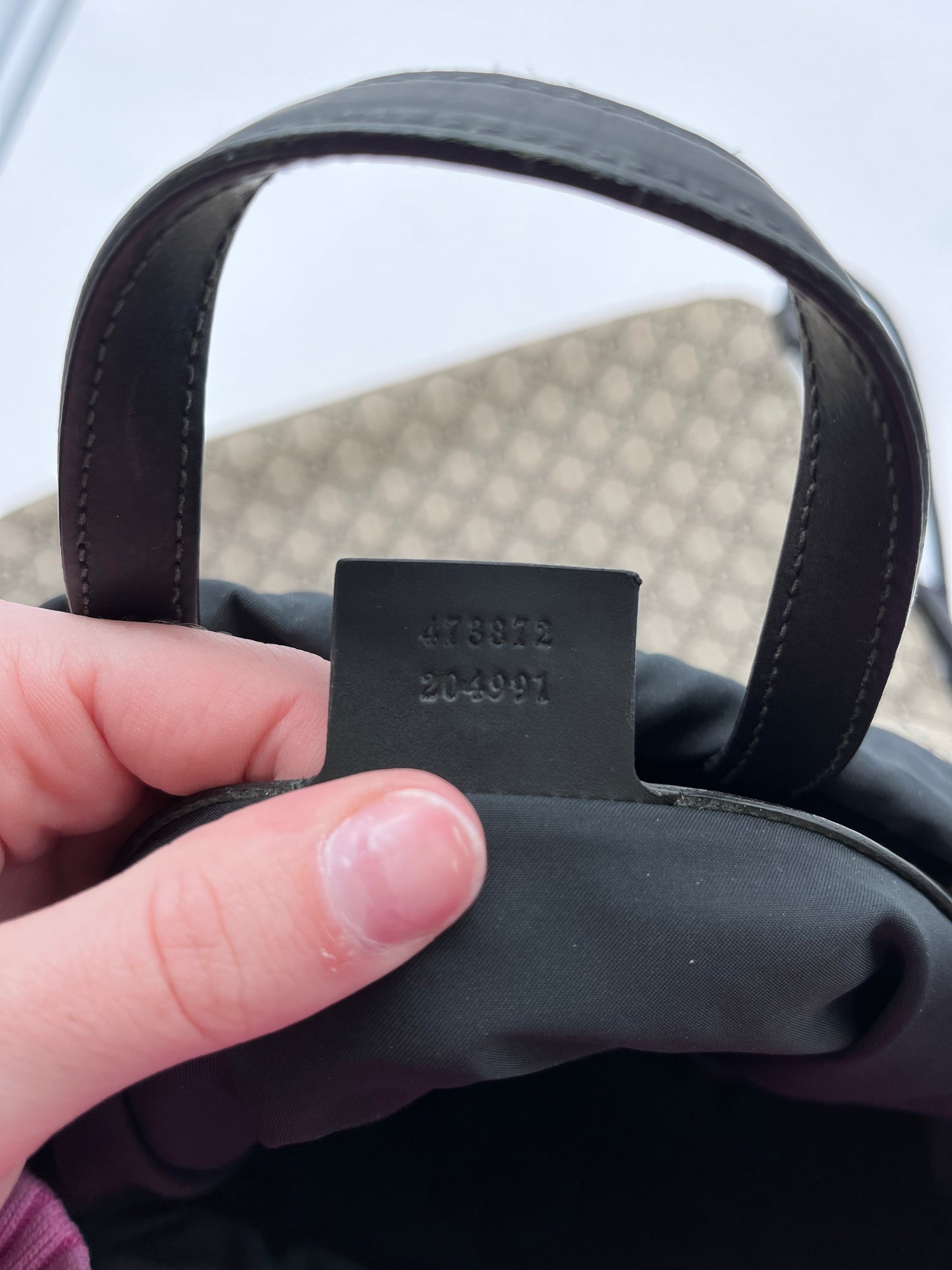 Backpack Luxury Designer By Gucci, Size: Medium