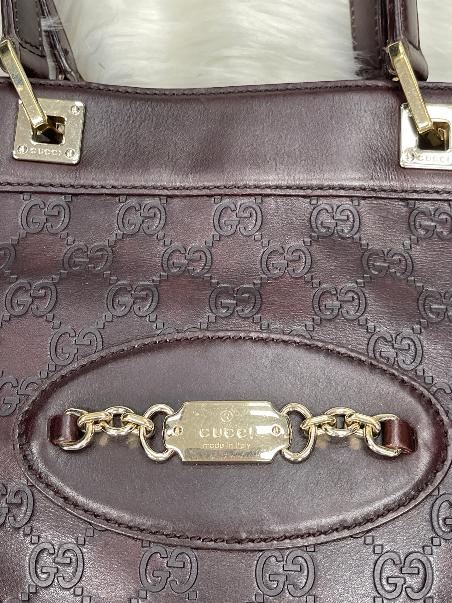 Handbag Luxury Designer By Gucci, Size: Large
