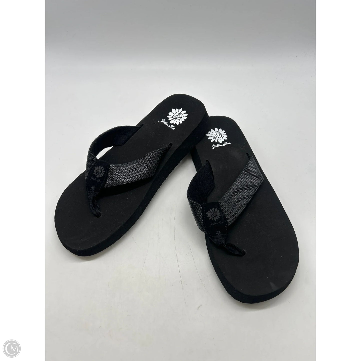 Sandals Flip Flops By Yellow Box In Black, Size: 10
