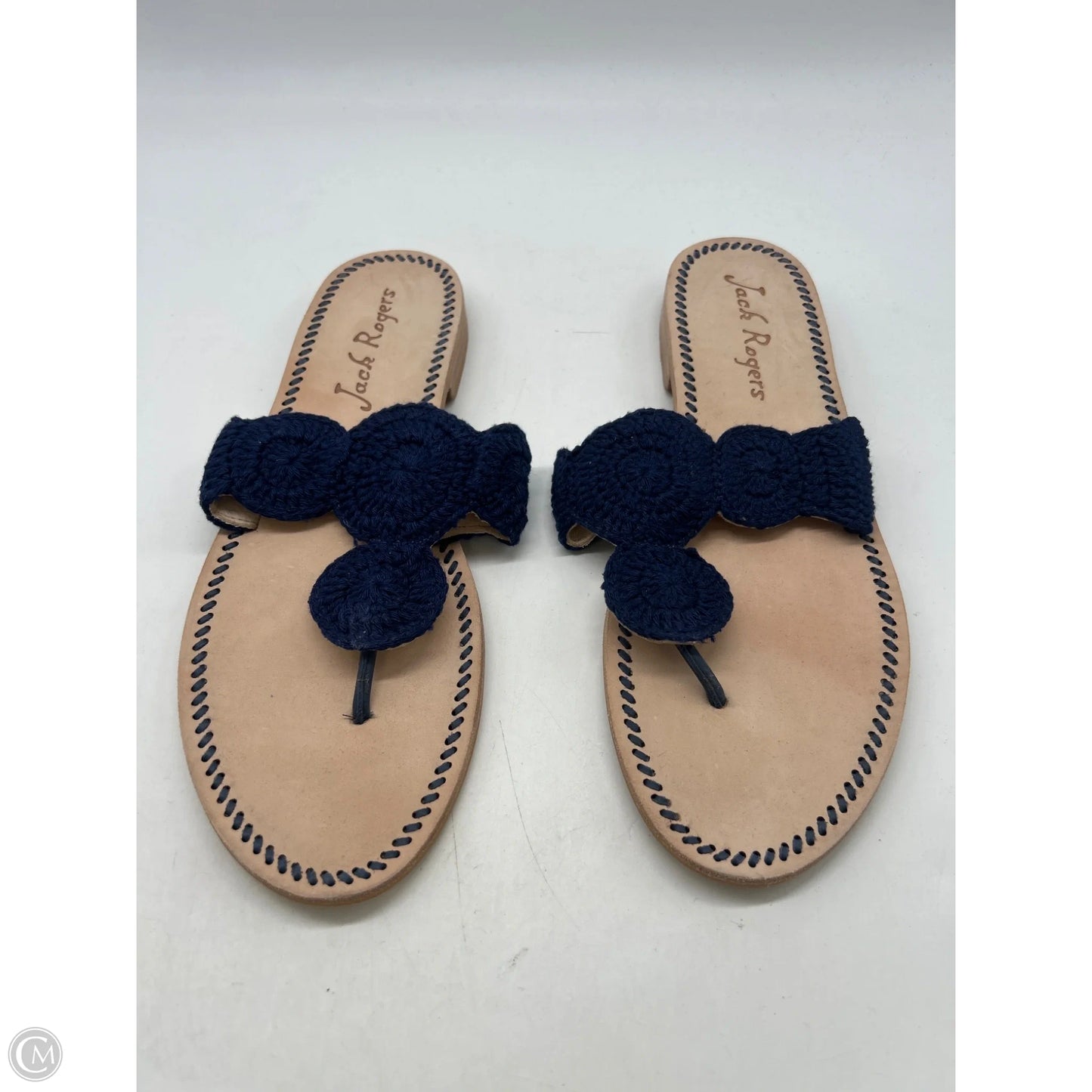 Sandals Flats By Jack Rogers In Navy, Size: 10