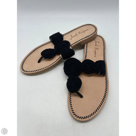 Sandals Flats By Jack Rogers In Black, Size: 10