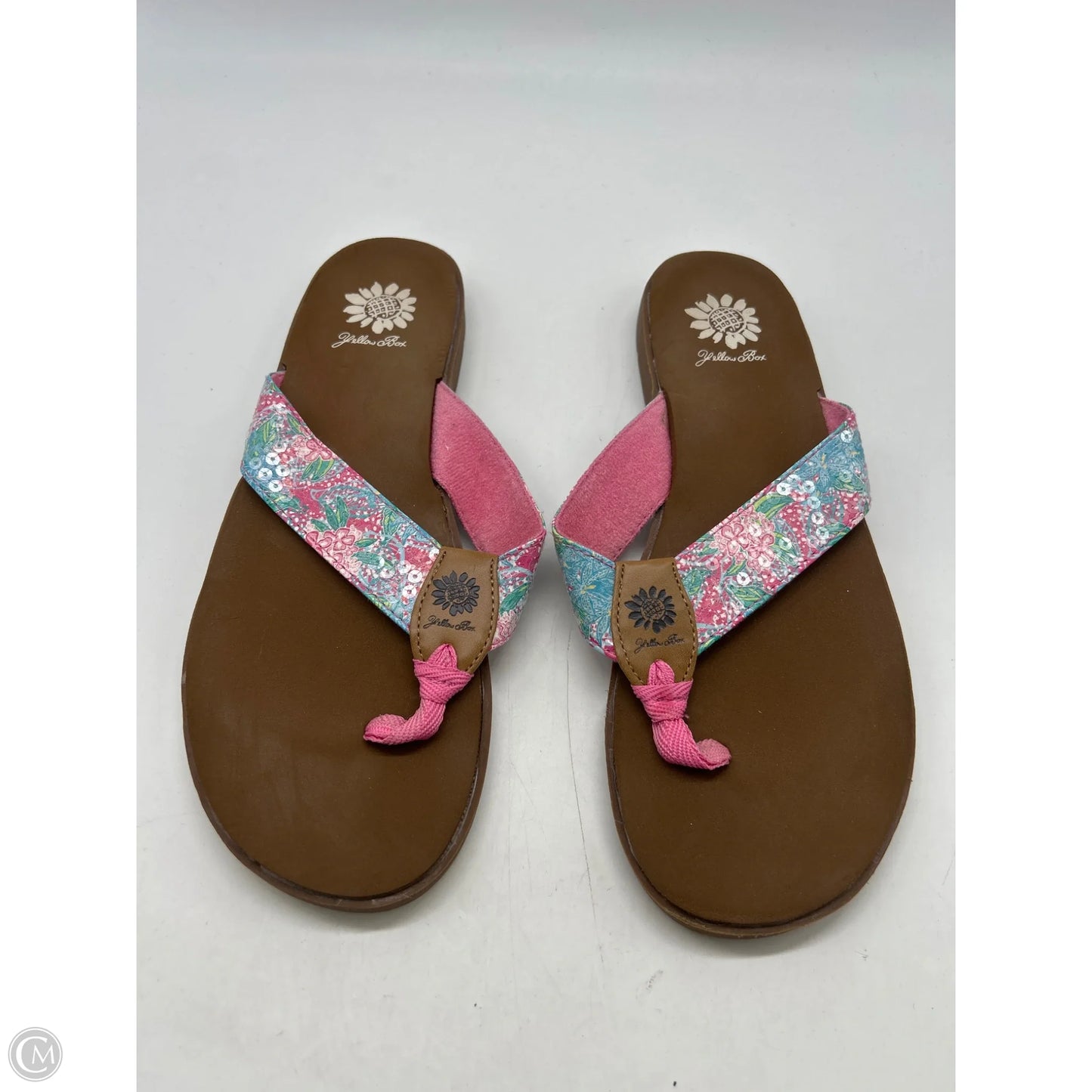 Sandals Flip Flops By Yellow Box In Pink, Size: 9.5