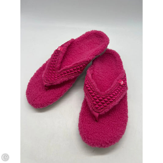 Sandals Flip Flops By Clothes Mentor In Pink, Size: 9.5
