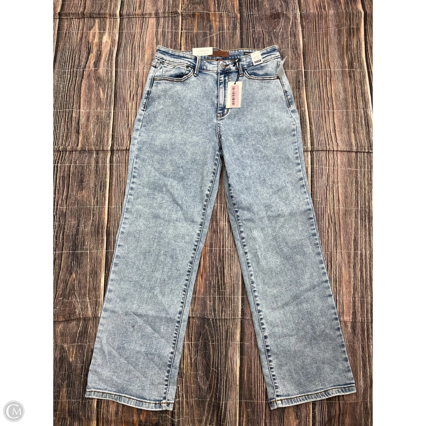 Jeans Straight By Judy Blue In Blue Denim, Size: 10