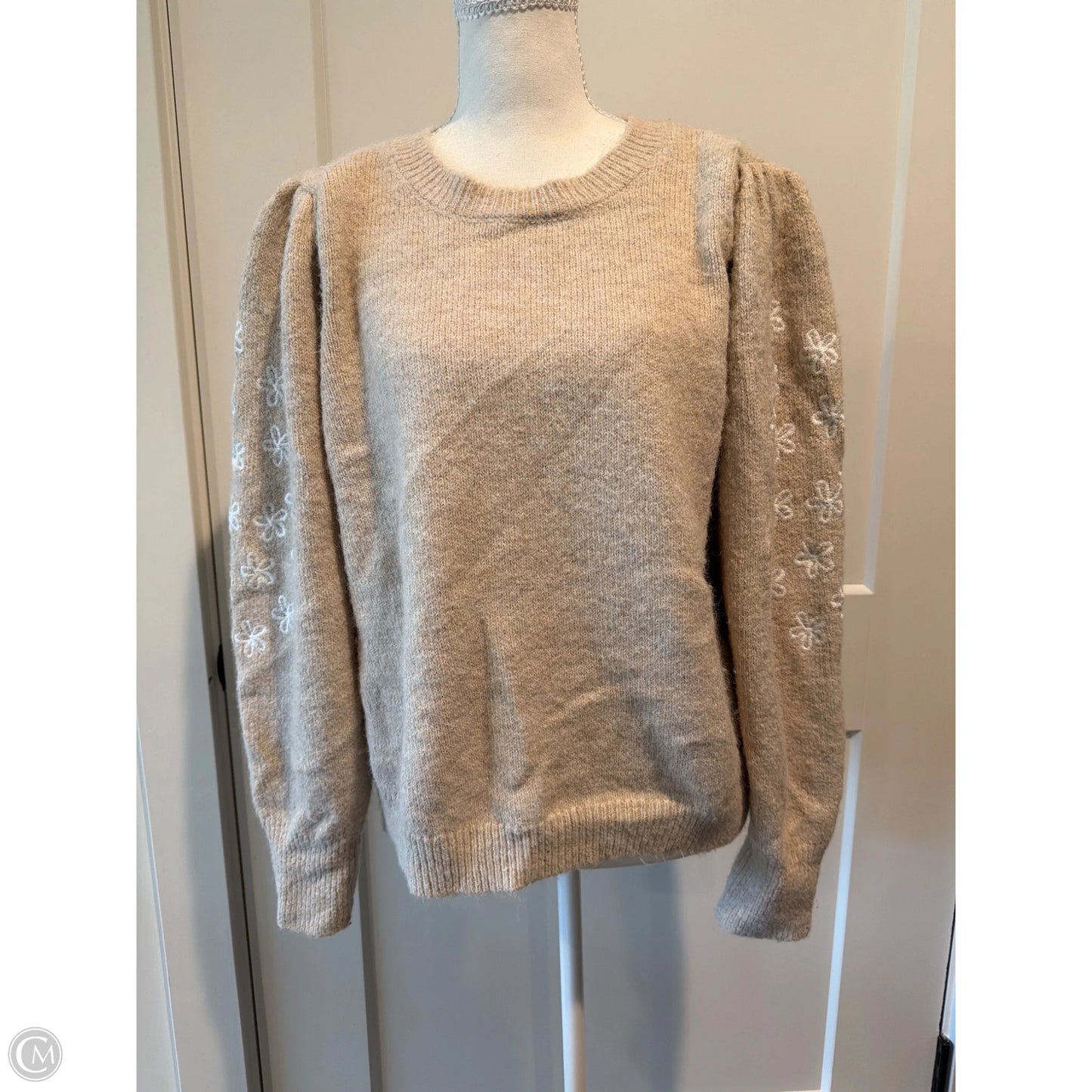 Sweater By Cece In Tan, Size: Xl