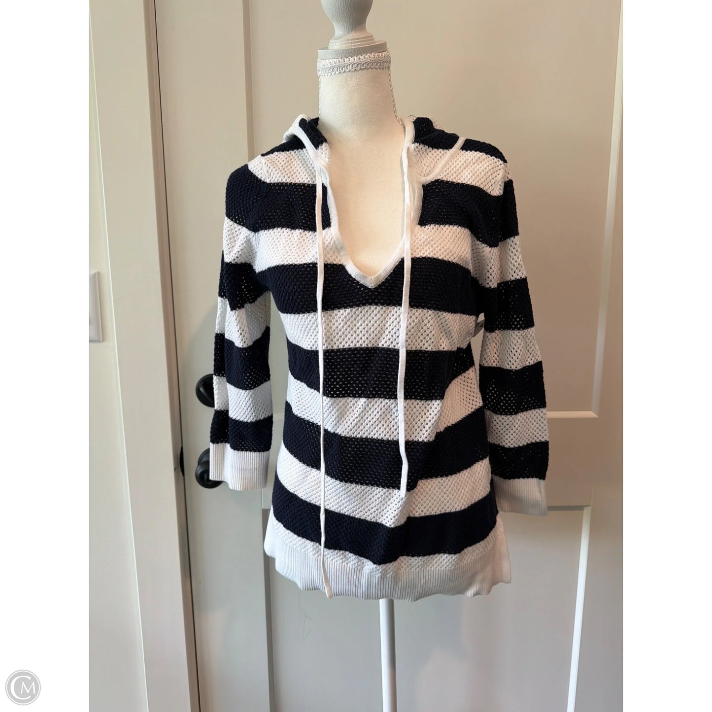 Top Long Sleeve By Inc In Striped Pattern, Size: M