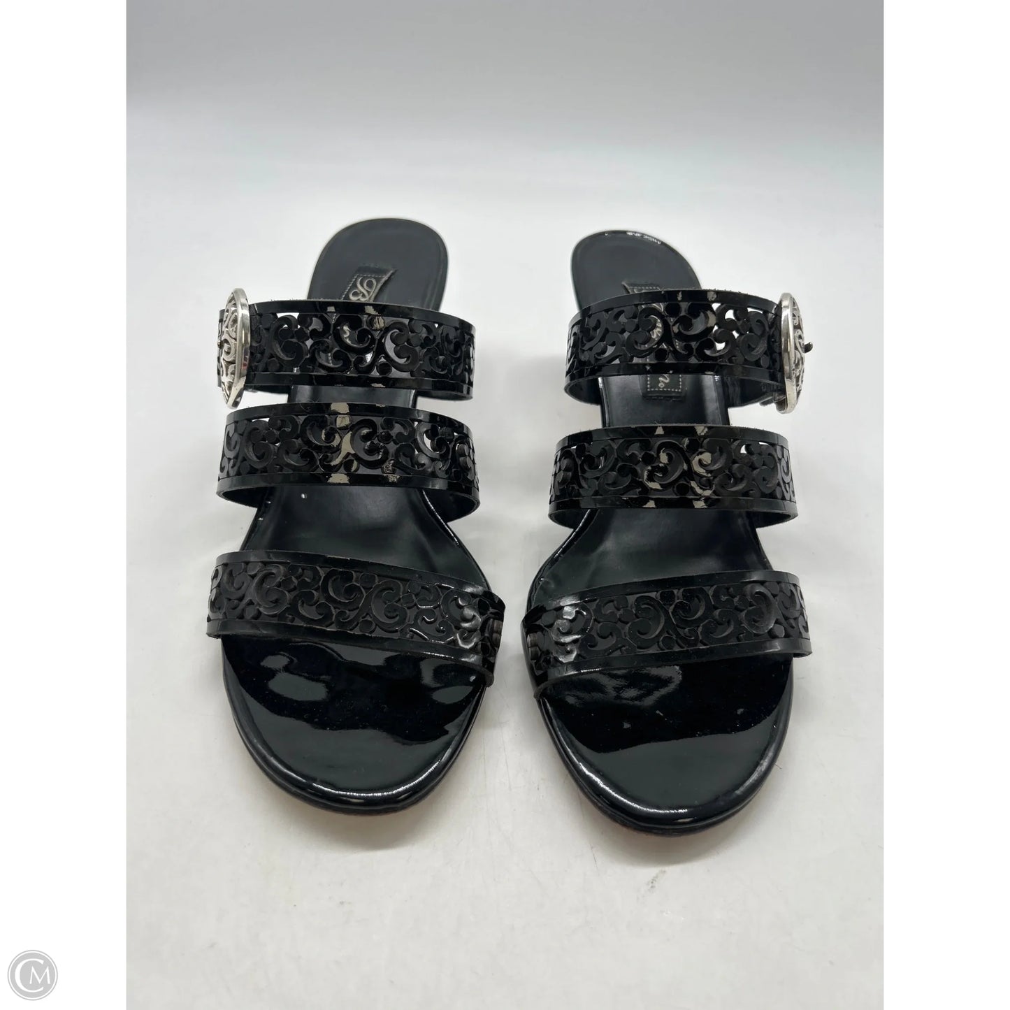 Sandals Heels Block By Brighton In Black, Size: 8