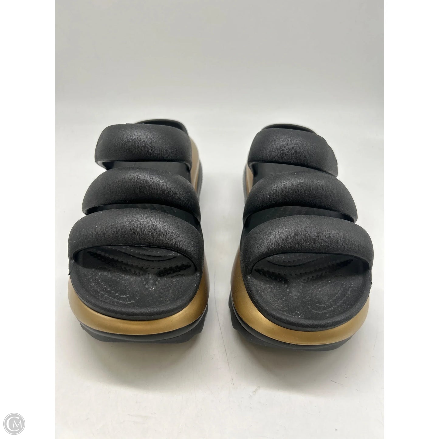 Sandals Sport By Crocs In Black, Size: 8
