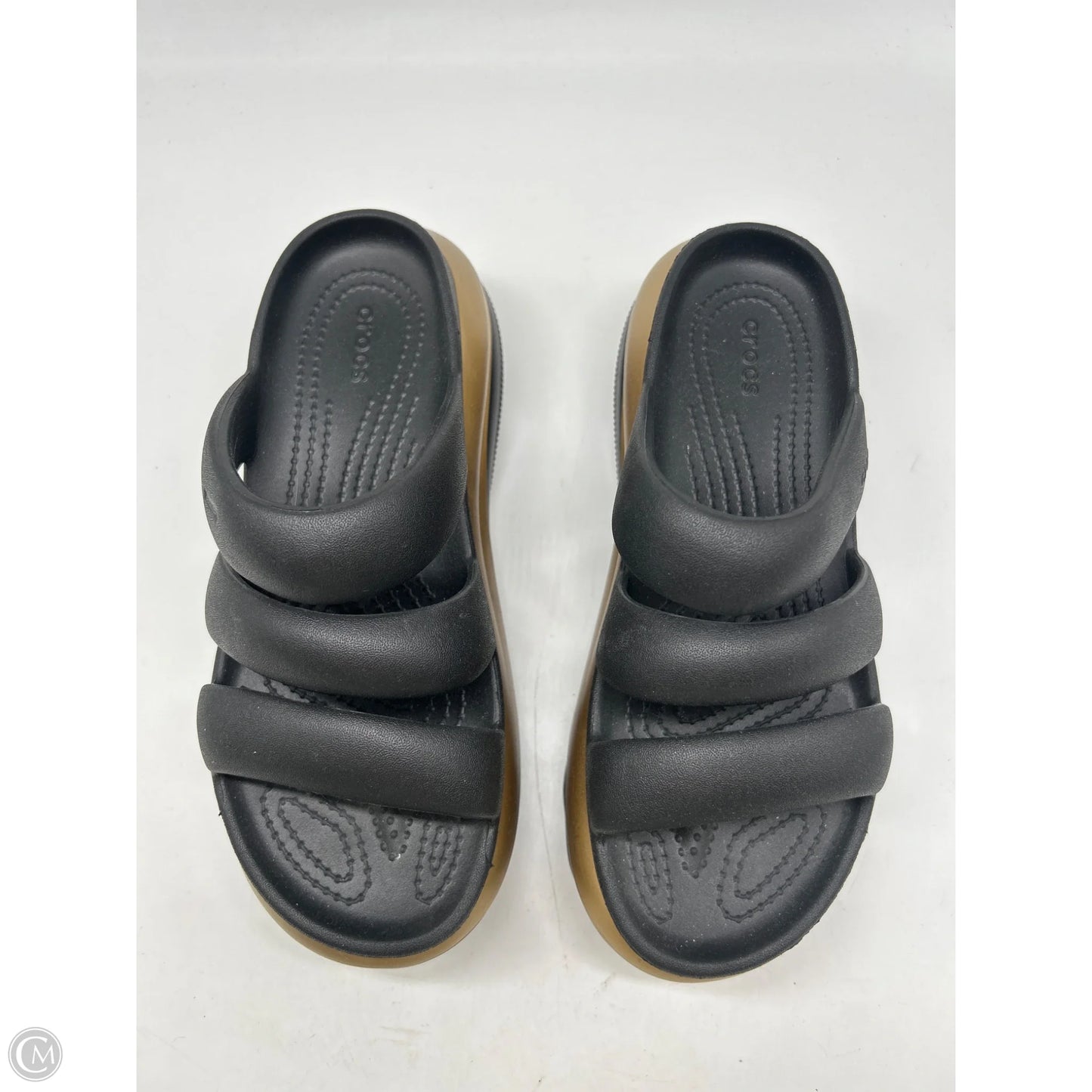 Sandals Sport By Crocs In Black, Size: 8