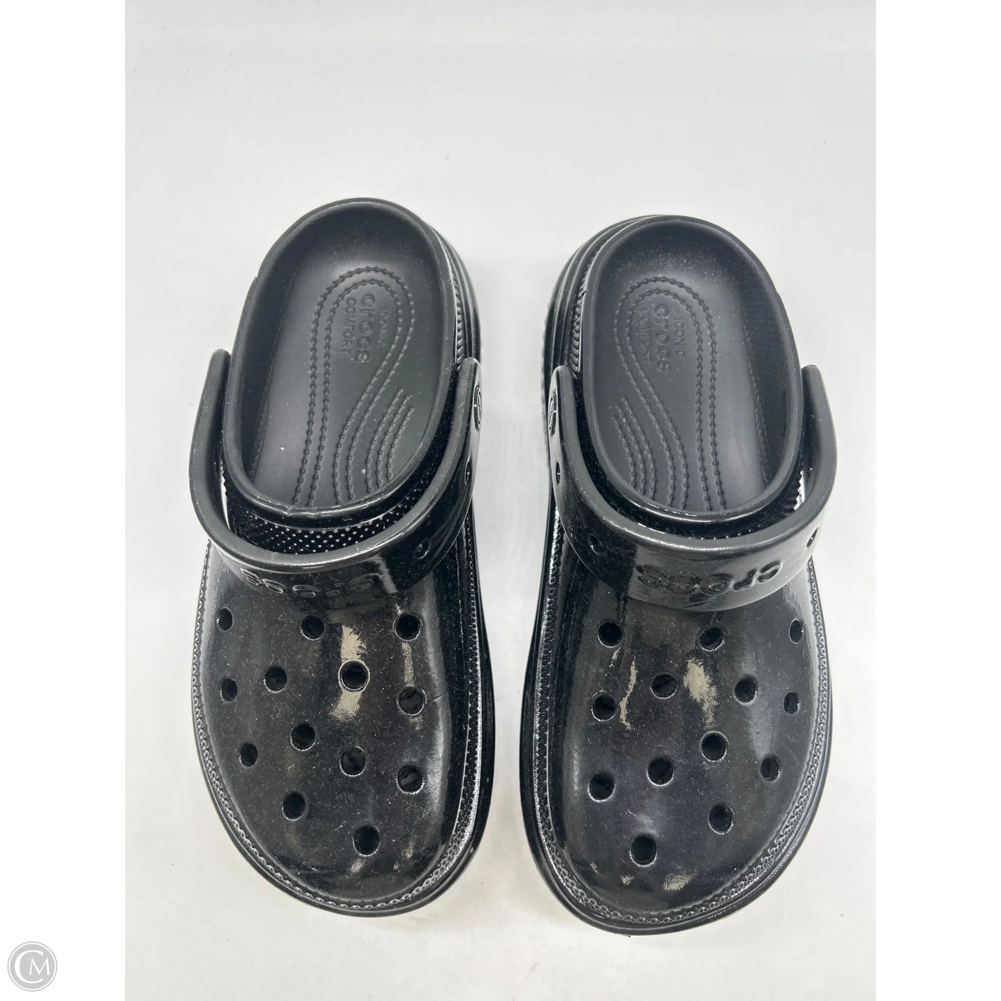 Sandals Sport By Crocs In Black, Size: 8