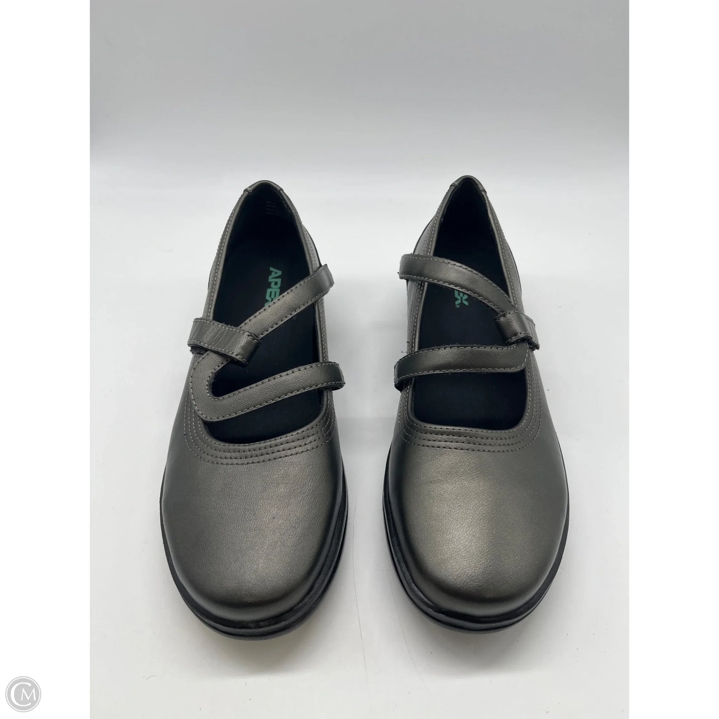 Shoes Flats By Clothes Mentor In Silver, Size: 9.5